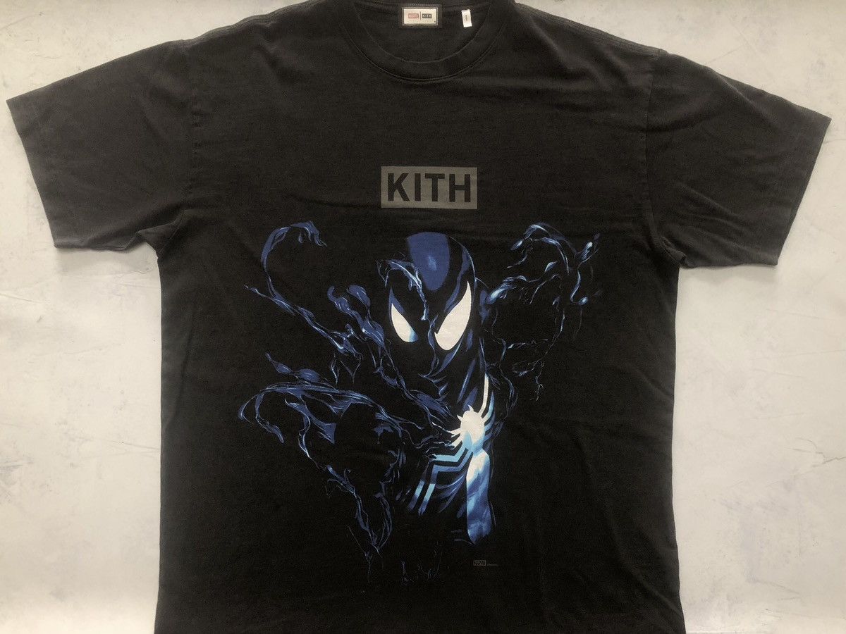 ★入手困難★Marvel Kith Spider-Man Black Suit Vintage Tee Kith Marvel Spider-Man Black Suit Vintage Tee Black Men's