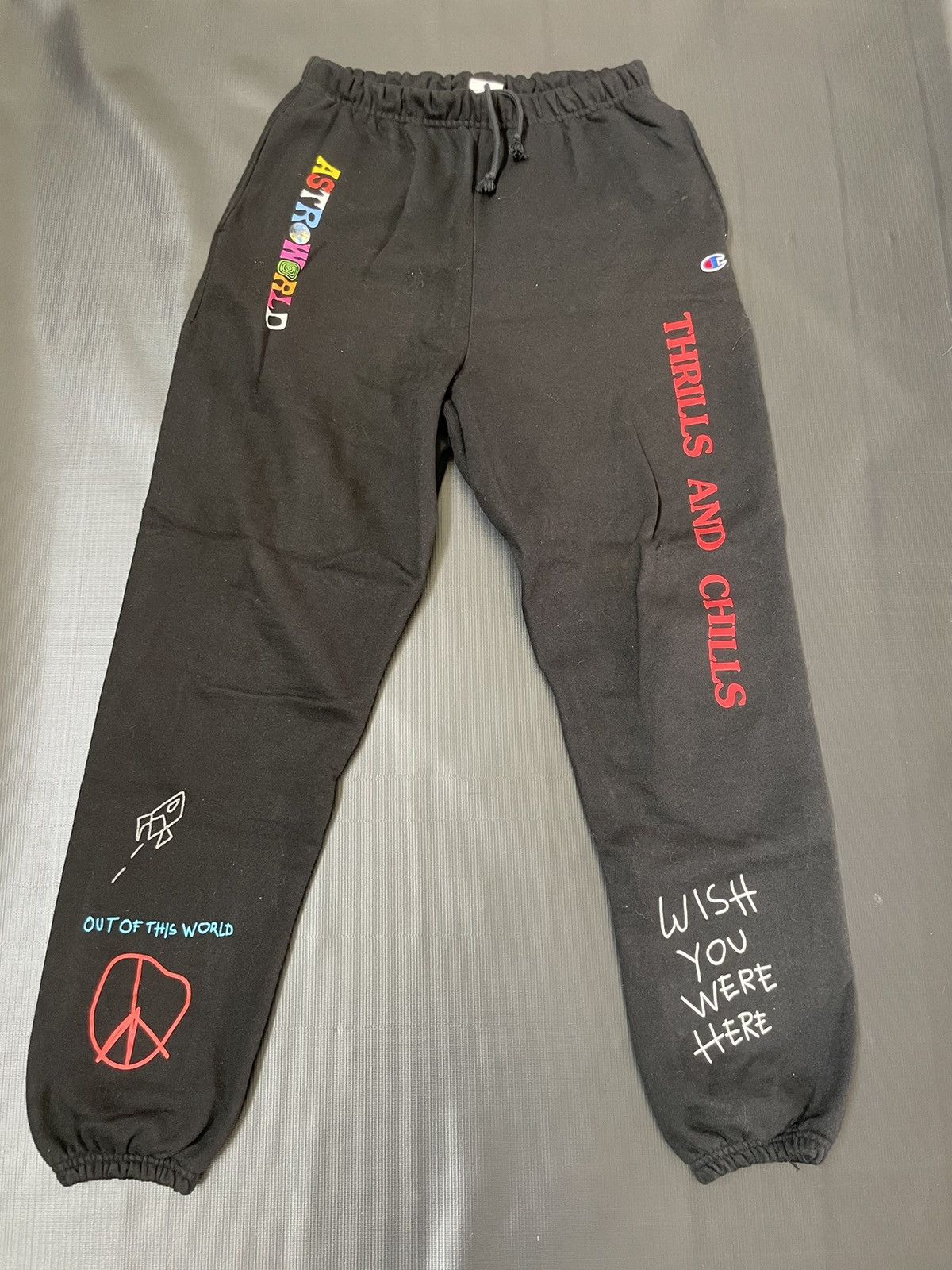 Astroworld Champion Sweatpants Grailed