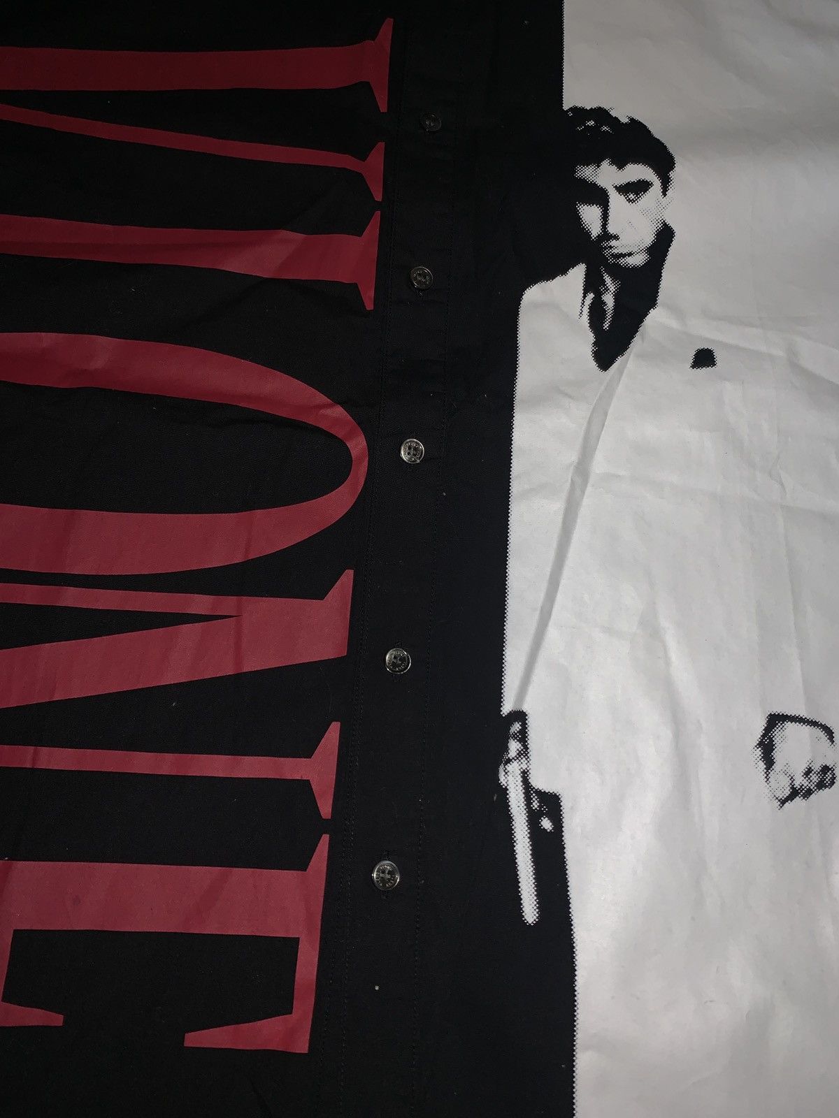 Vlone Scarface X Vlone button up Grailed