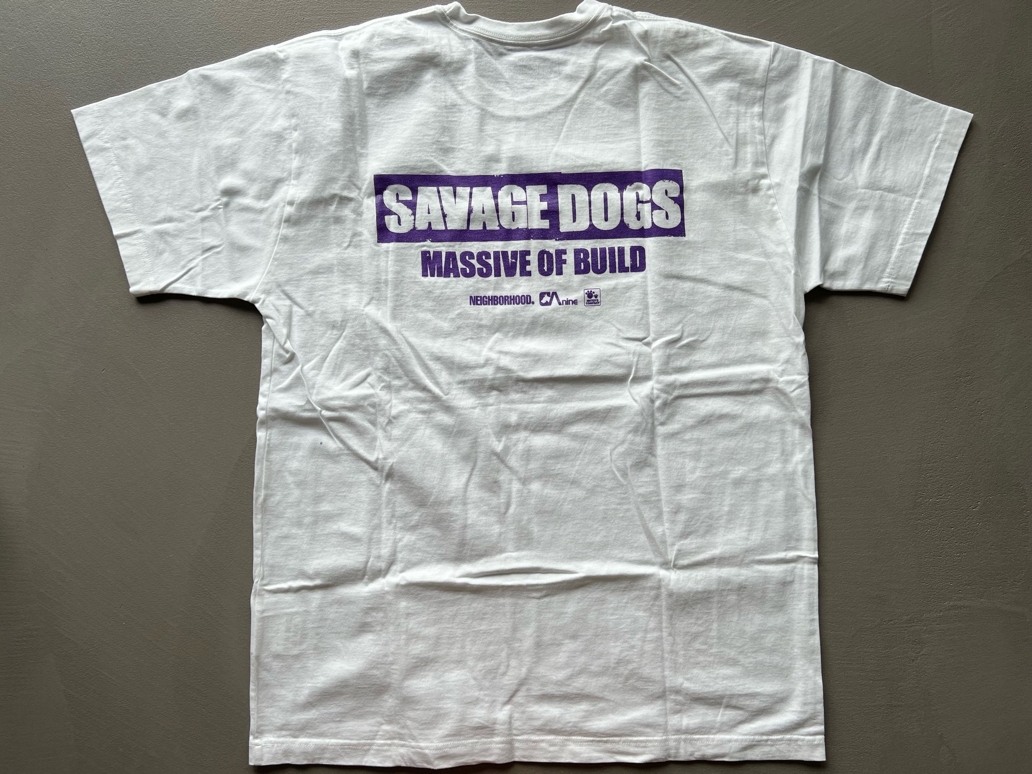 Neighborhood Neighborhood Savage Dogs Purple Glitter Print T-shirt, White Size US XL / EU 56 / 4 - 4 Thumbnail
