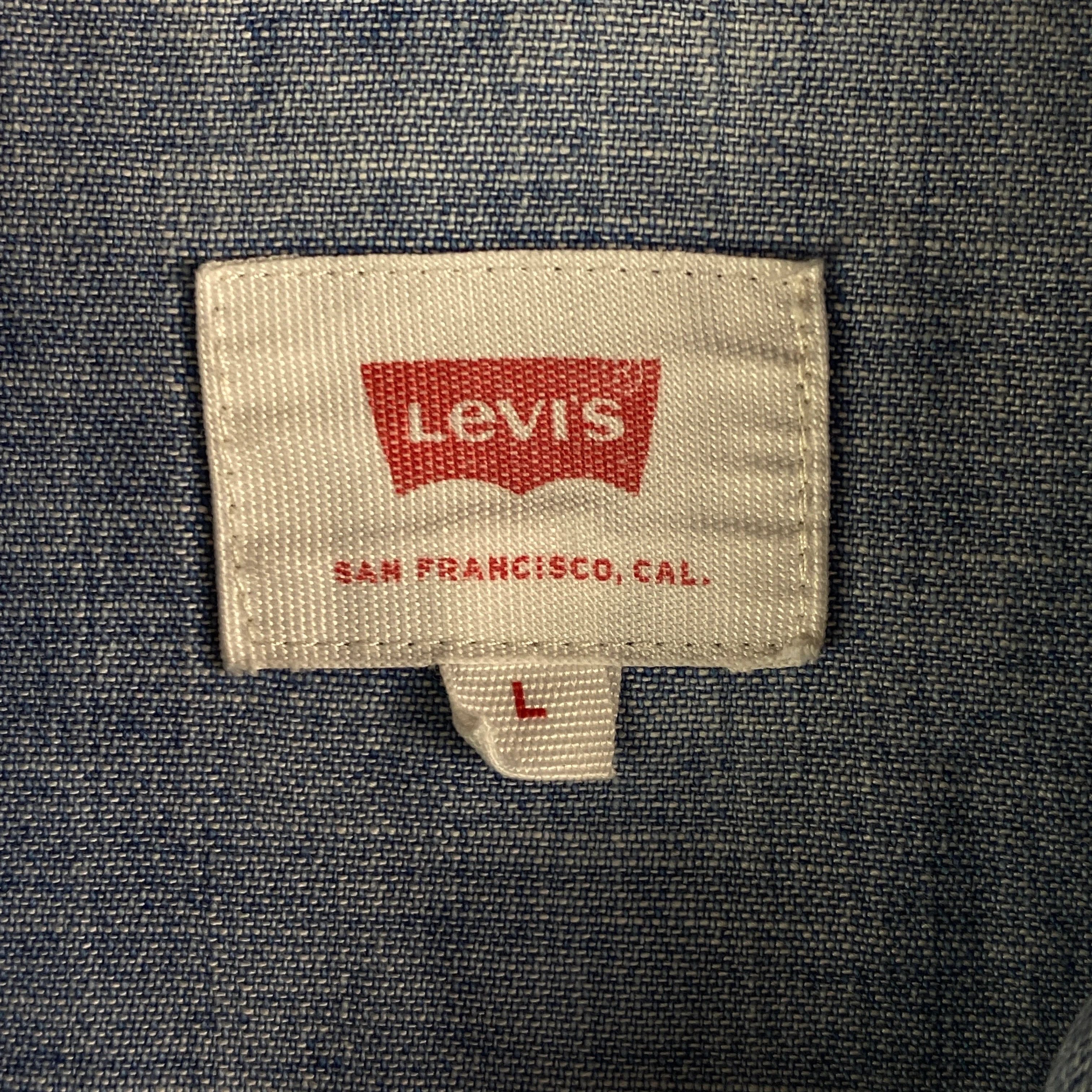 Levi's × Levi's Vintage Clothing × Vintage Mens Jeans Shirt Long Sleeve Levis Vintage Size L Size US L / EU 52-54 / 3 - 4 Thumbnail