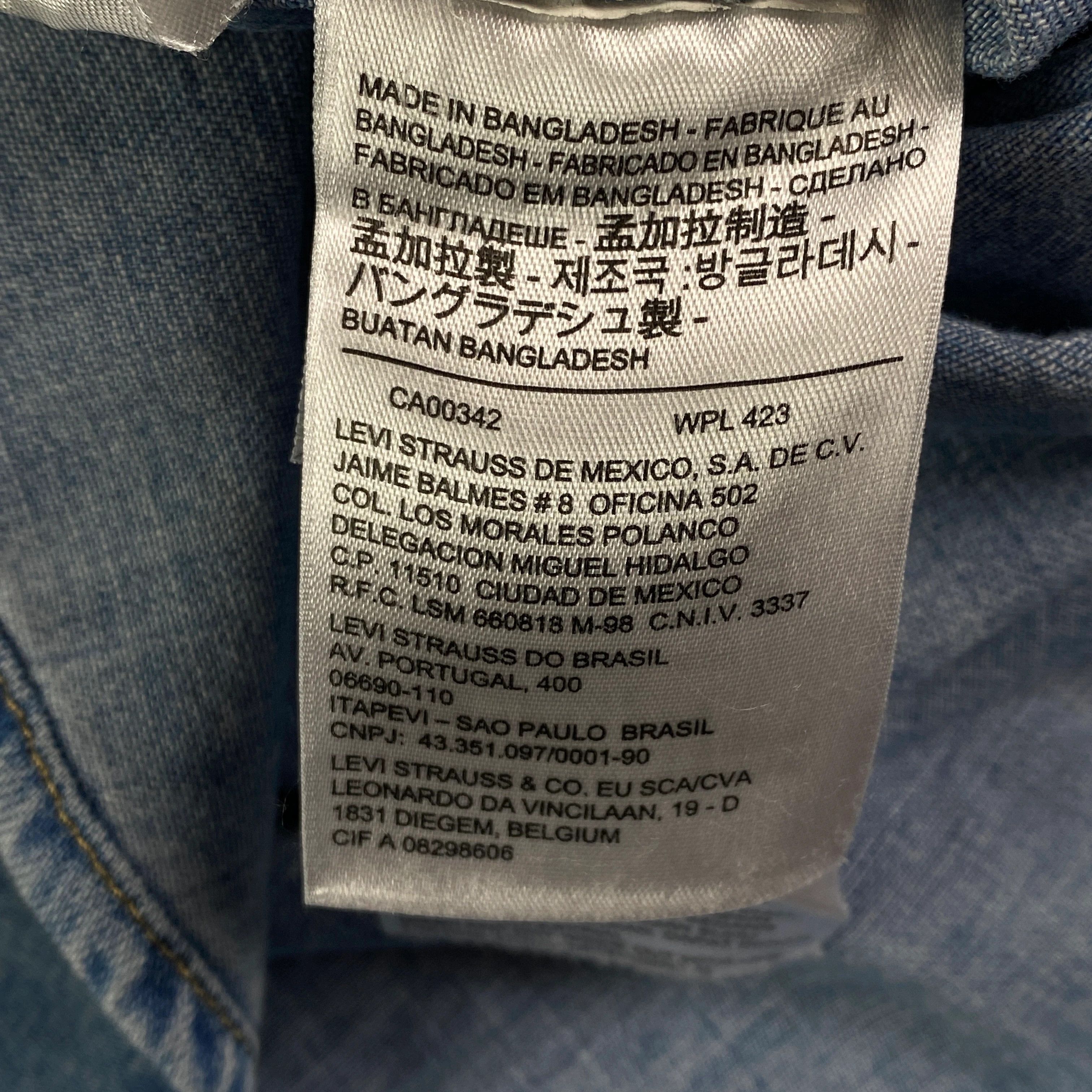 Levi's × Levi's Vintage Clothing × Vintage Mens Jeans Shirt Long Sleeve Levis Vintage Size L Size US L / EU 52-54 / 3 - 6 Thumbnail