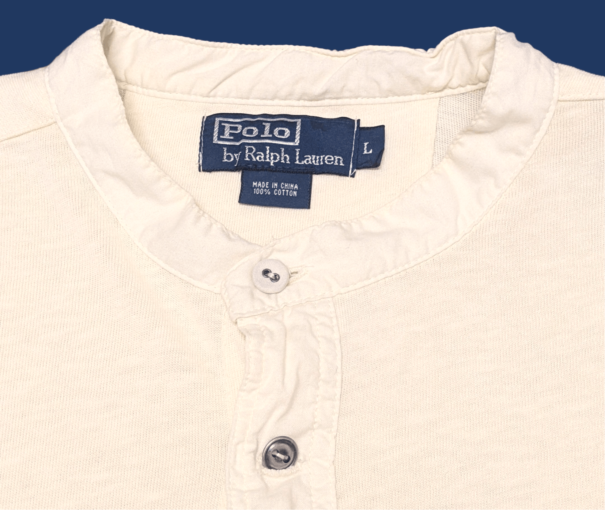 Polo Ralph Lauren × Vintage Vintage 90s Polo RL Stamp Retro Style T shirt Size US L / EU 52-54 / 3 - 7 Thumbnail
