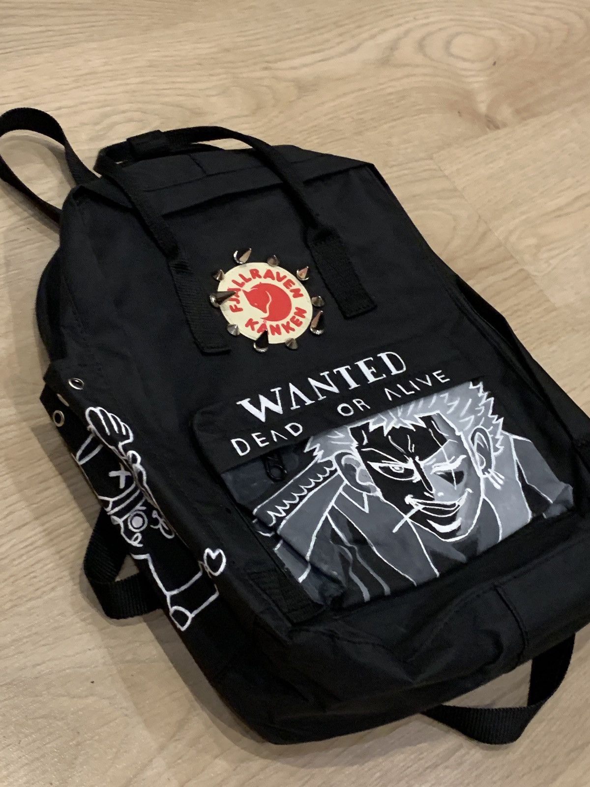 Anime × Streetwear 1/1 ‘Gumme’ One Piece Zorro anime custom vintage ...