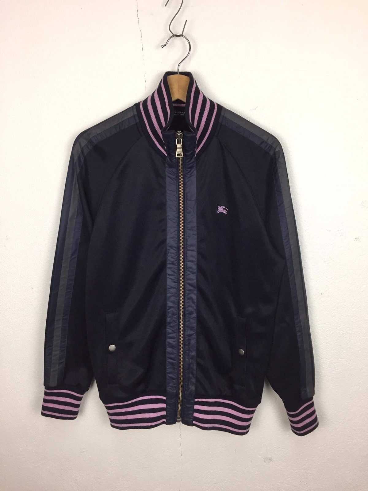 Black Label Burberry Black Label Zipper Up Varsity Jacket Size US M / EU 48-50 / 2 - 1 Thumbnail