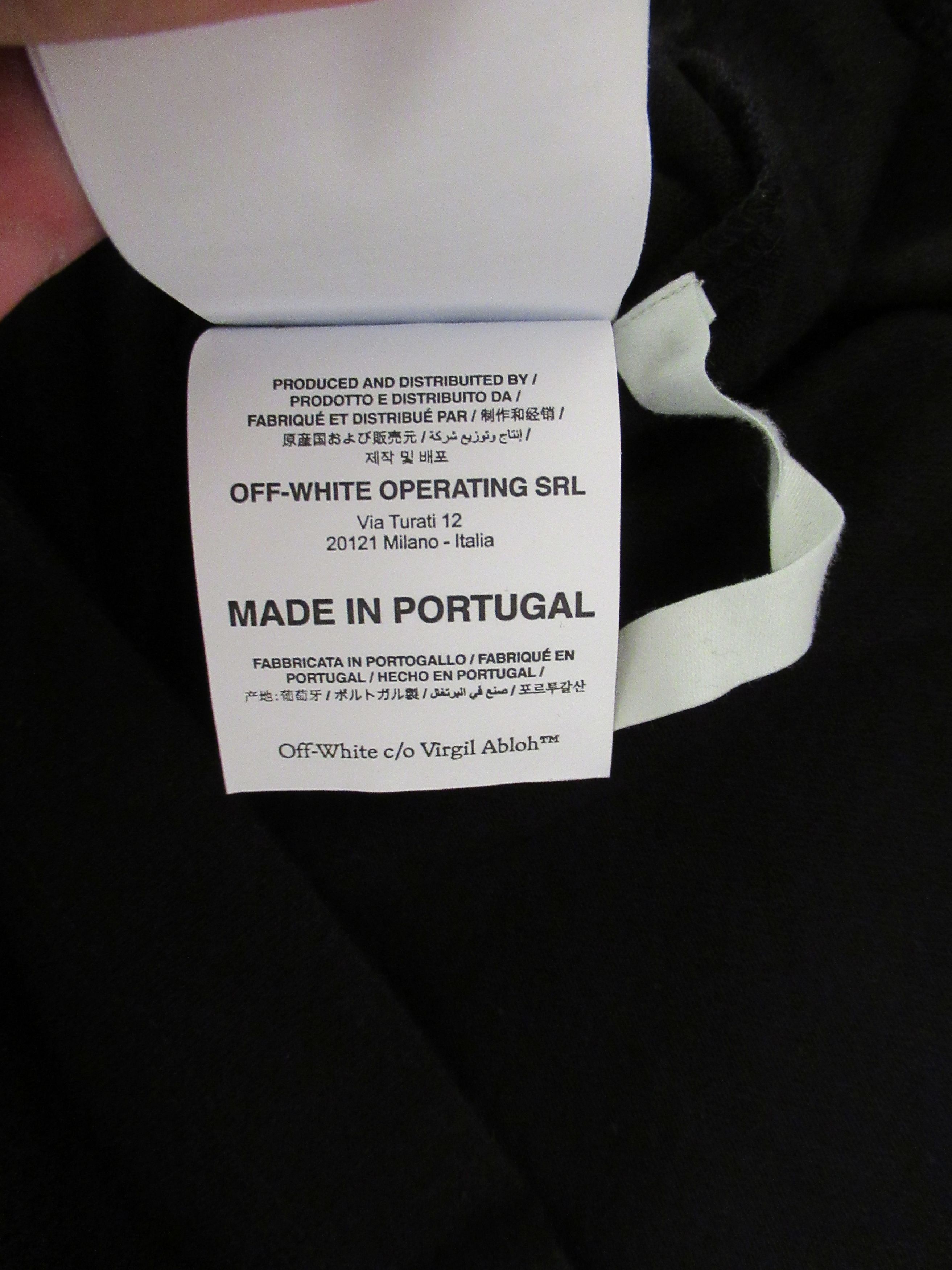 Off-White Off White Black Airport Tape Arrows Virgil XS New Size US XS / EU 42 / 0 - 6 Thumbnail
