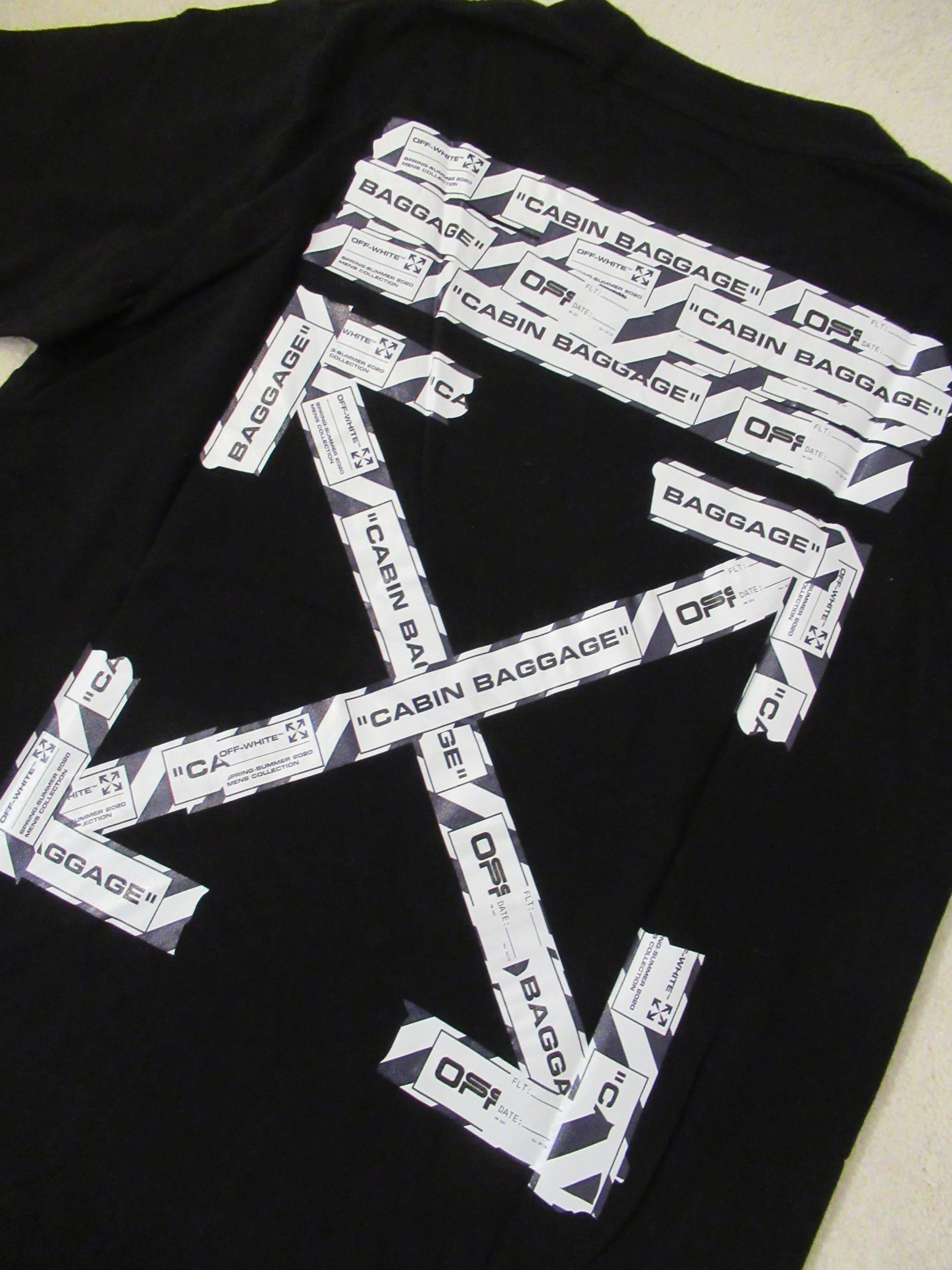 Off-White Off White Black Airport Tape Arrows Virgil XS New Size US XS / EU 42 / 0 - 4 Thumbnail