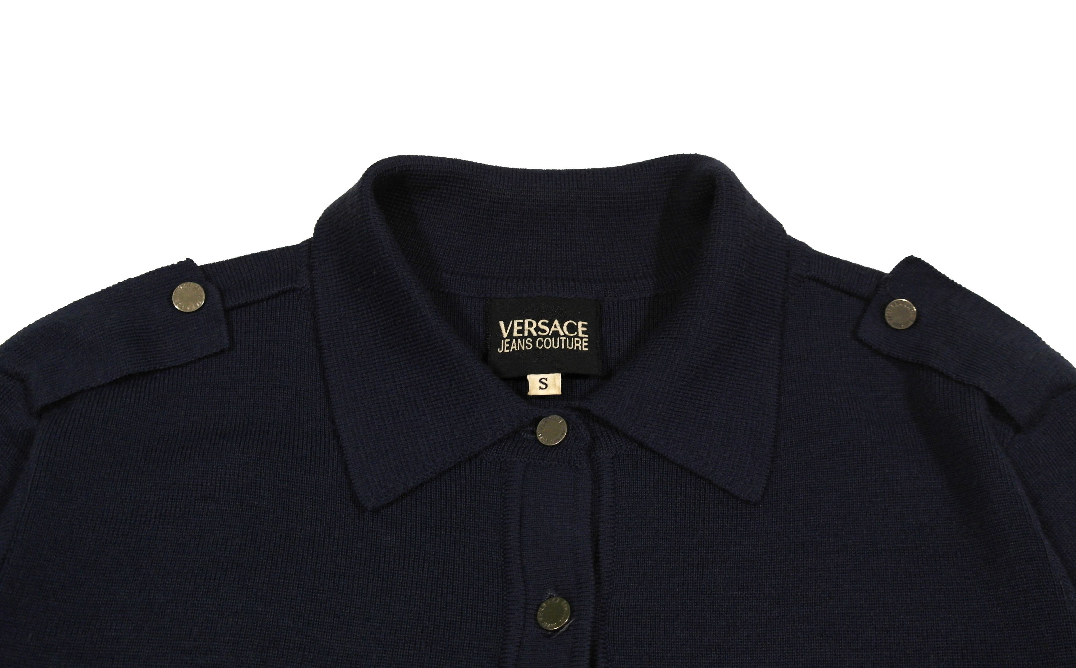 Versace Versace Jeans Couture Womens Buttons Sweater Sz S Size S / US 4 / IT 40 - 4 Thumbnail