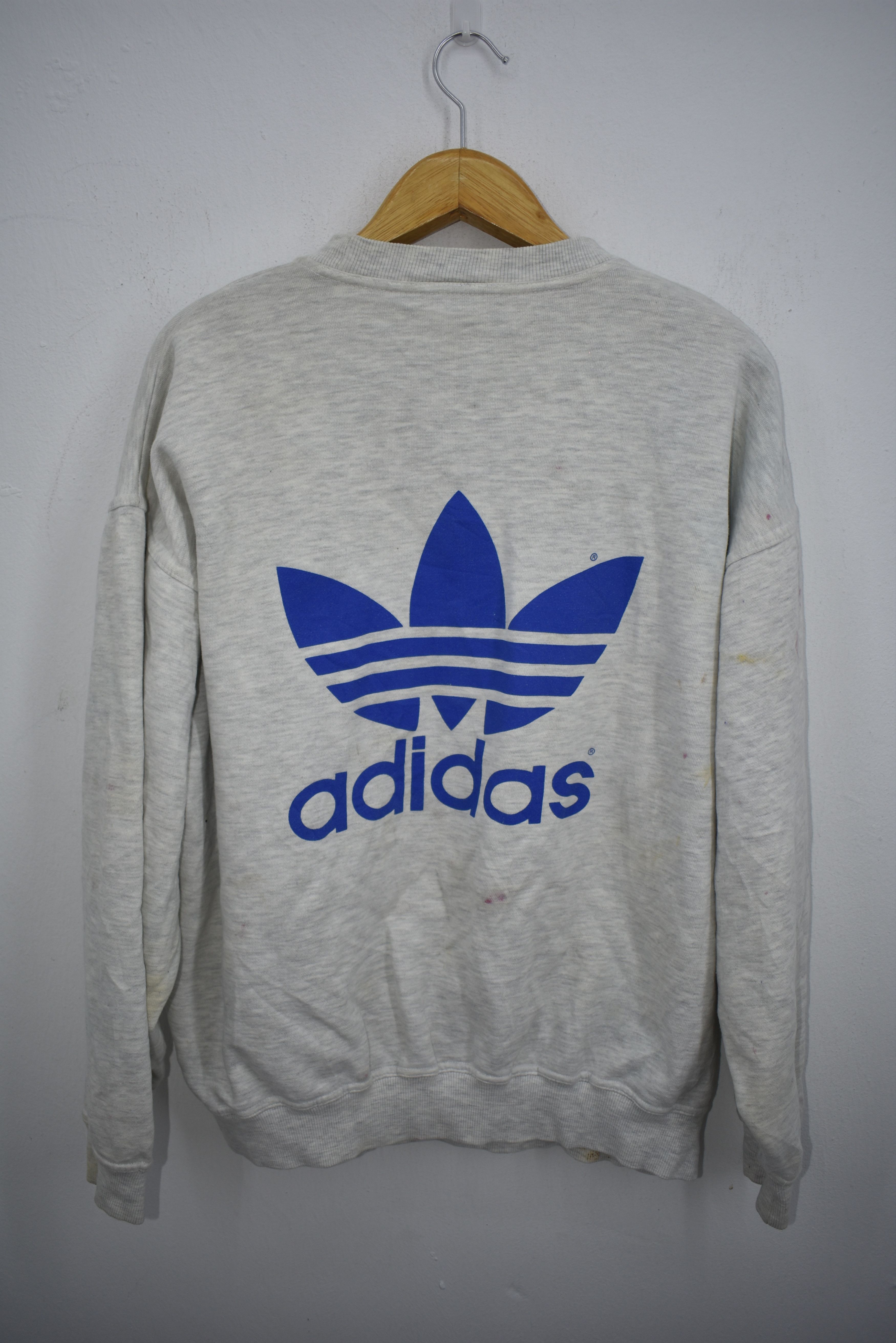Adidas × Vintage A062 Vintage Adidas Big Logo Sweatshirt Size US L / EU 52-54 / 3 - 3 Thumbnail