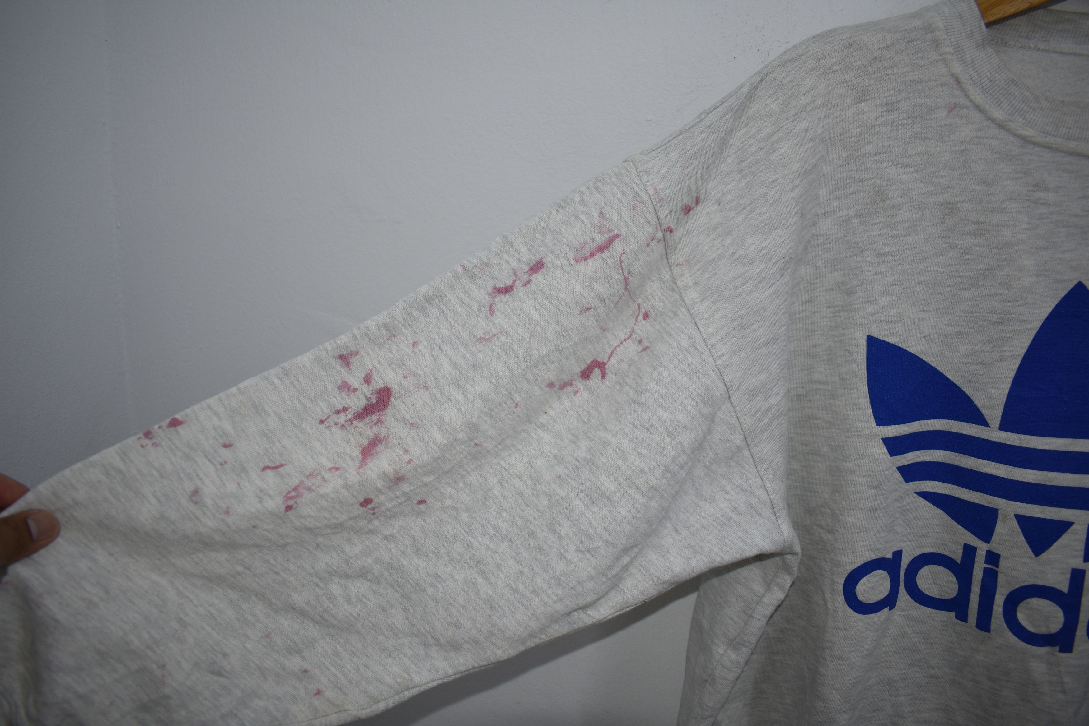 Adidas × Vintage A062 Vintage Adidas Big Logo Sweatshirt Size US L / EU 52-54 / 3 - 5 Thumbnail