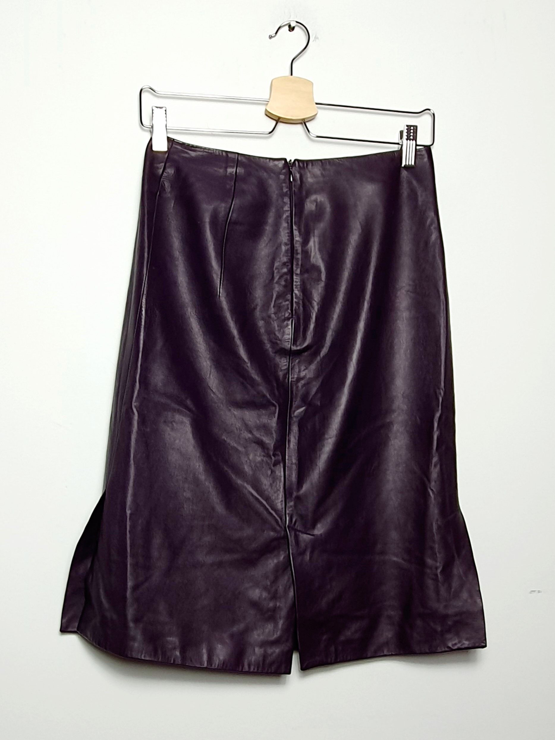 Prada Prada leather skirt Size 28" / US 6 / IT 42 - 3 Thumbnail