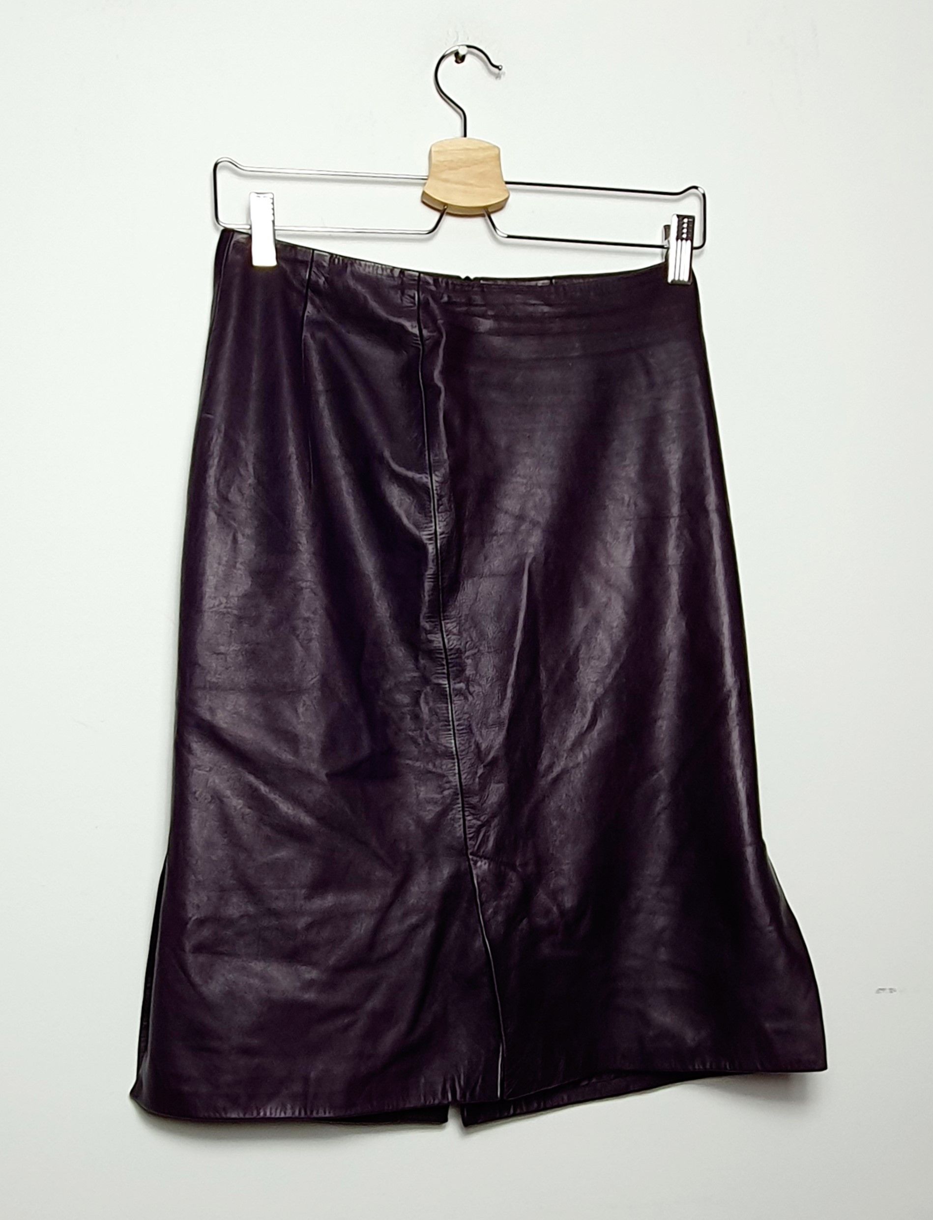 Prada Prada leather skirt Size 28" / US 6 / IT 42 - 1 Thumbnail