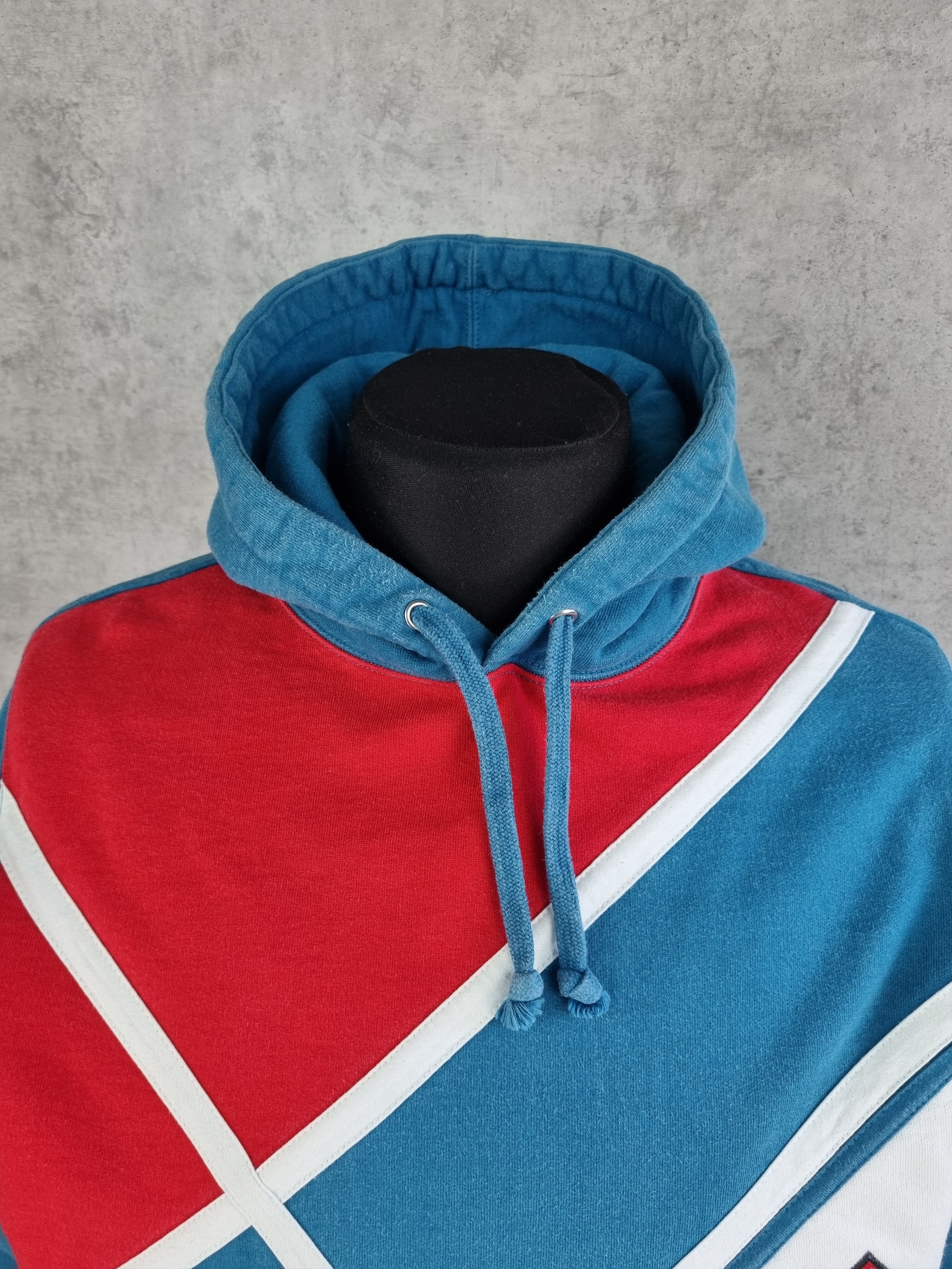Supreme Supreme Diagonal Hooded Sweatshirt SS18 Size US M / EU 48-50 / 2 - 8 Thumbnail