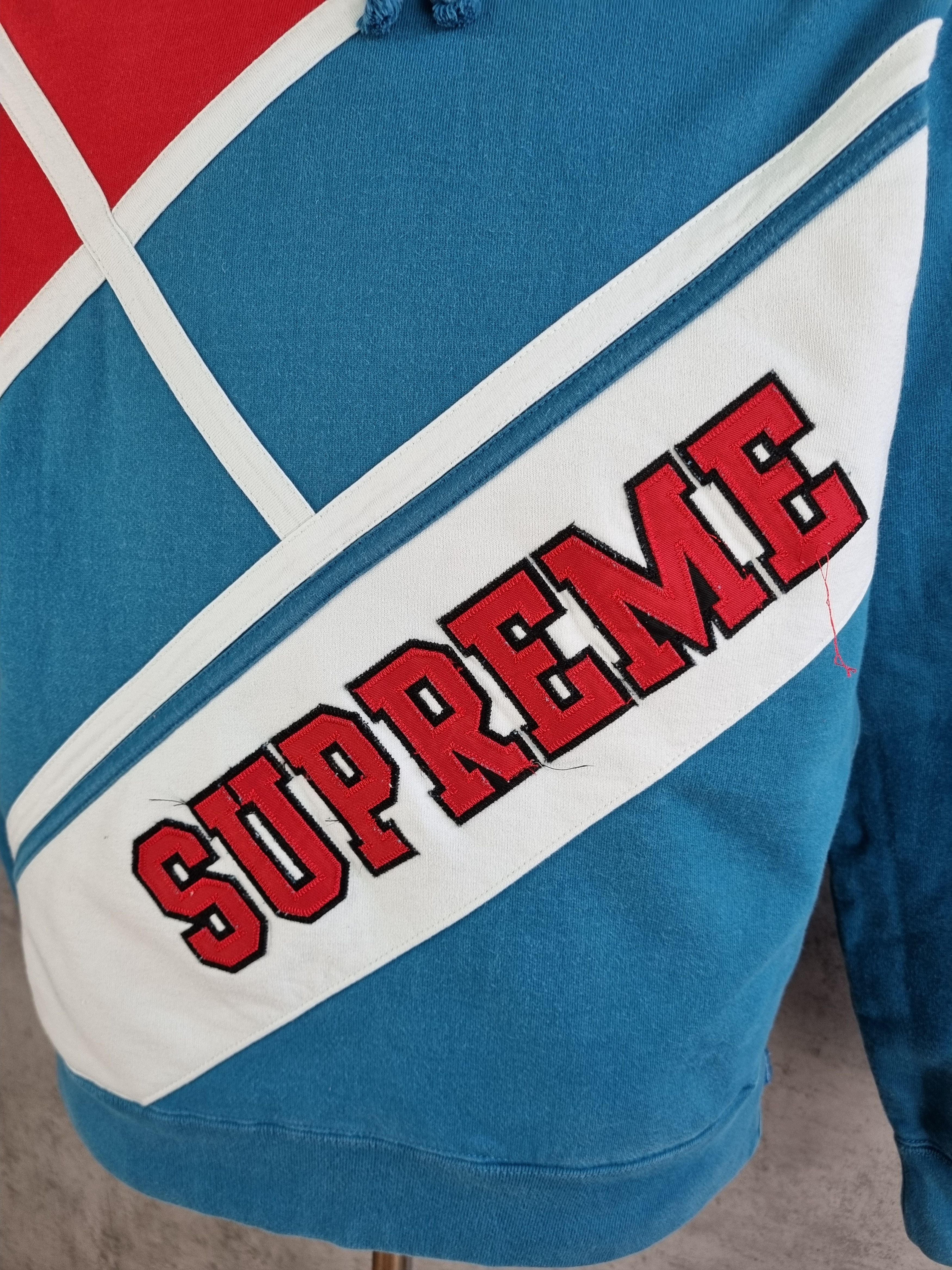 Supreme Supreme Diagonal Hooded Sweatshirt SS18 Size US M / EU 48-50 / 2 - 6 Thumbnail
