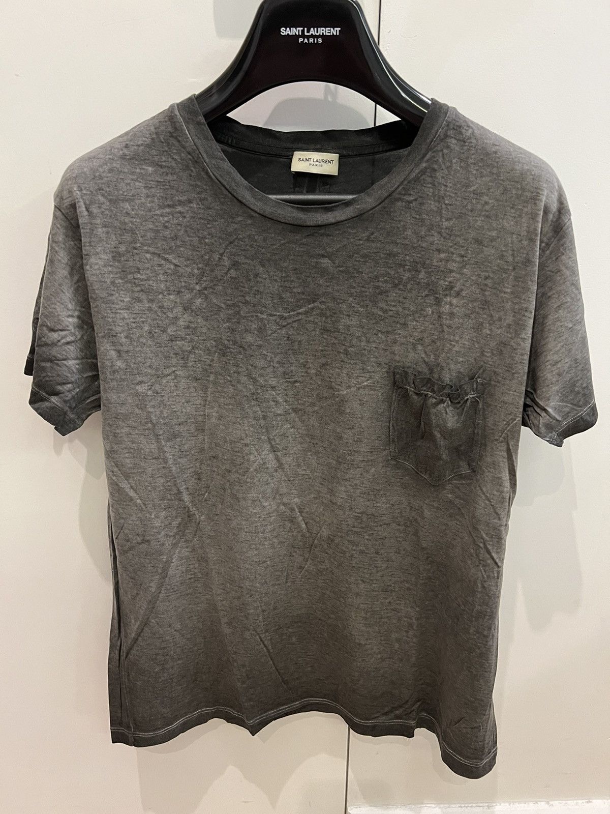 Hedi SLP SS2014 grey surf tie & die tee size L