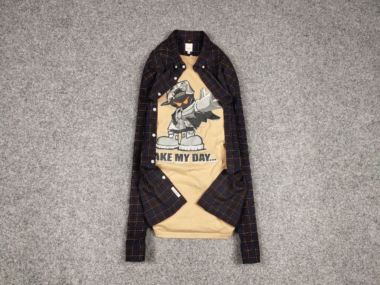 Flannel Vintage Flannel Shirt Travis Scott Style Size US XL / EU 56 / 4 - 1 Thumbnail