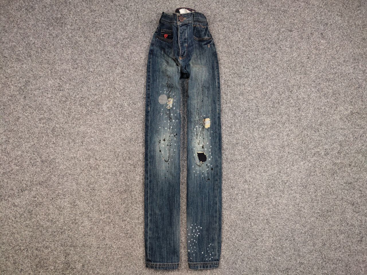 Strellson Vintage 90's Strellson Japan Distressed Paint Denim Jeans Size US 32 / EU 48 - 1 Thumbnail