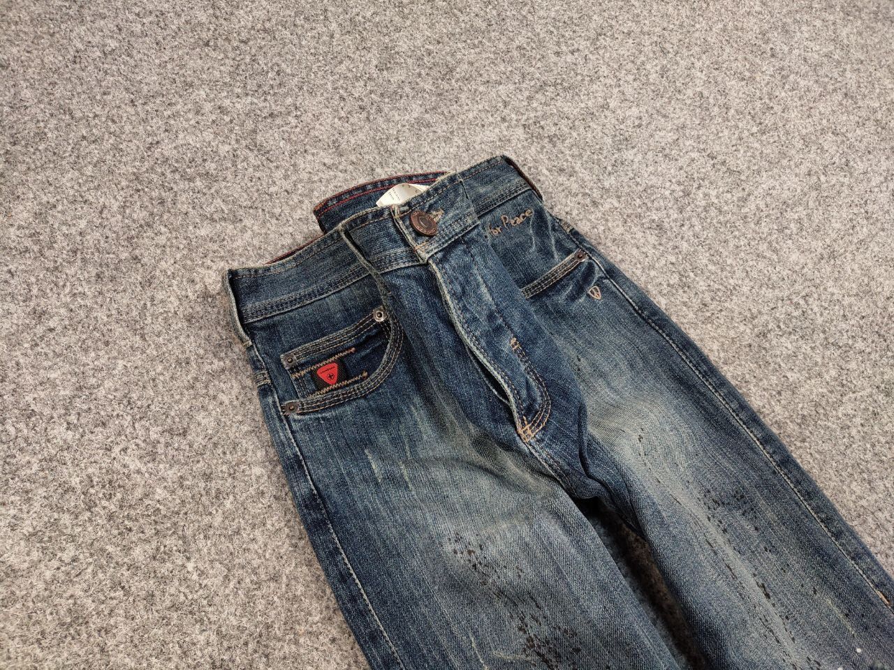 Strellson Vintage 90's Strellson Japan Distressed Paint Denim Jeans Size US 32 / EU 48 - 13 Thumbnail