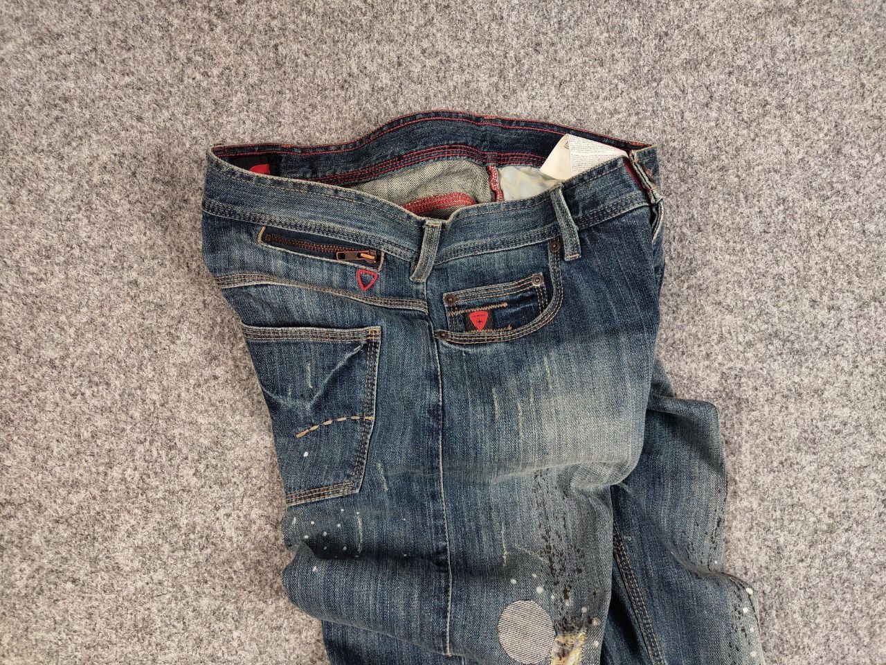 Strellson Vintage 90's Strellson Japan Distressed Paint Denim Jeans Size US 32 / EU 48 - 19 Thumbnail