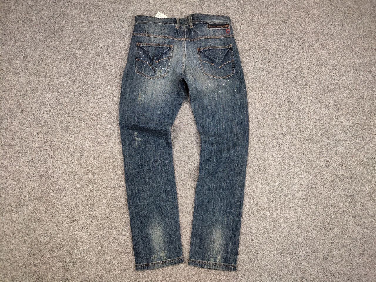 Strellson Vintage 90's Strellson Japan Distressed Paint Denim Jeans Size US 32 / EU 48 - 16 Thumbnail