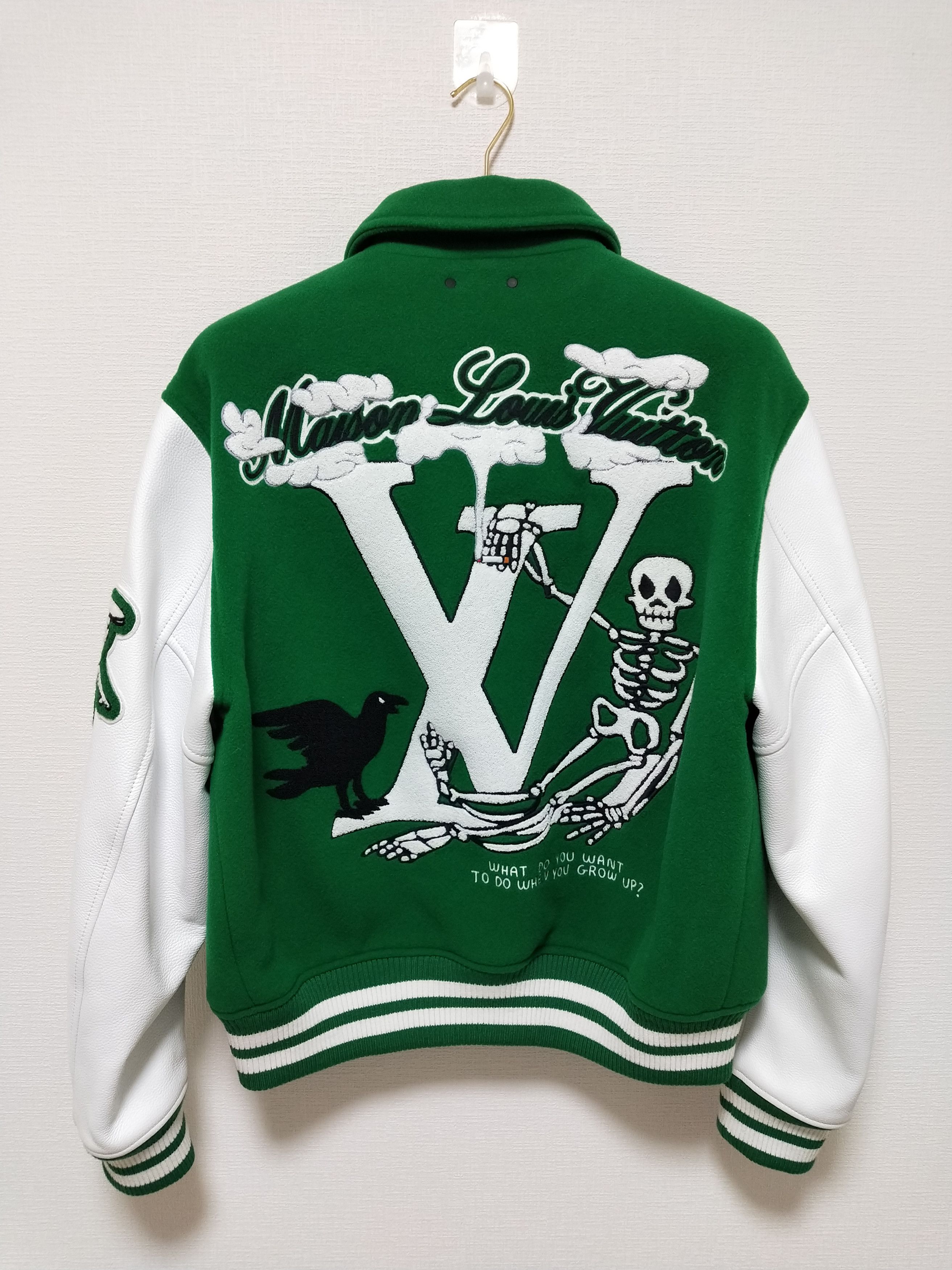 Louis Vuitton FW21 Varsity Leather Jacket Size US M / EU 48-50 / 2 - 2 Thumbnail