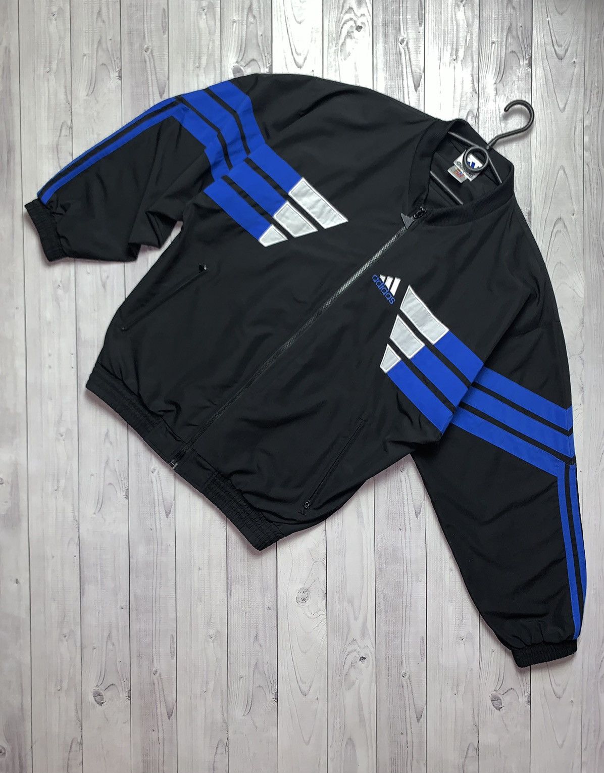 Vintage Adidas track jacket striped rare size M