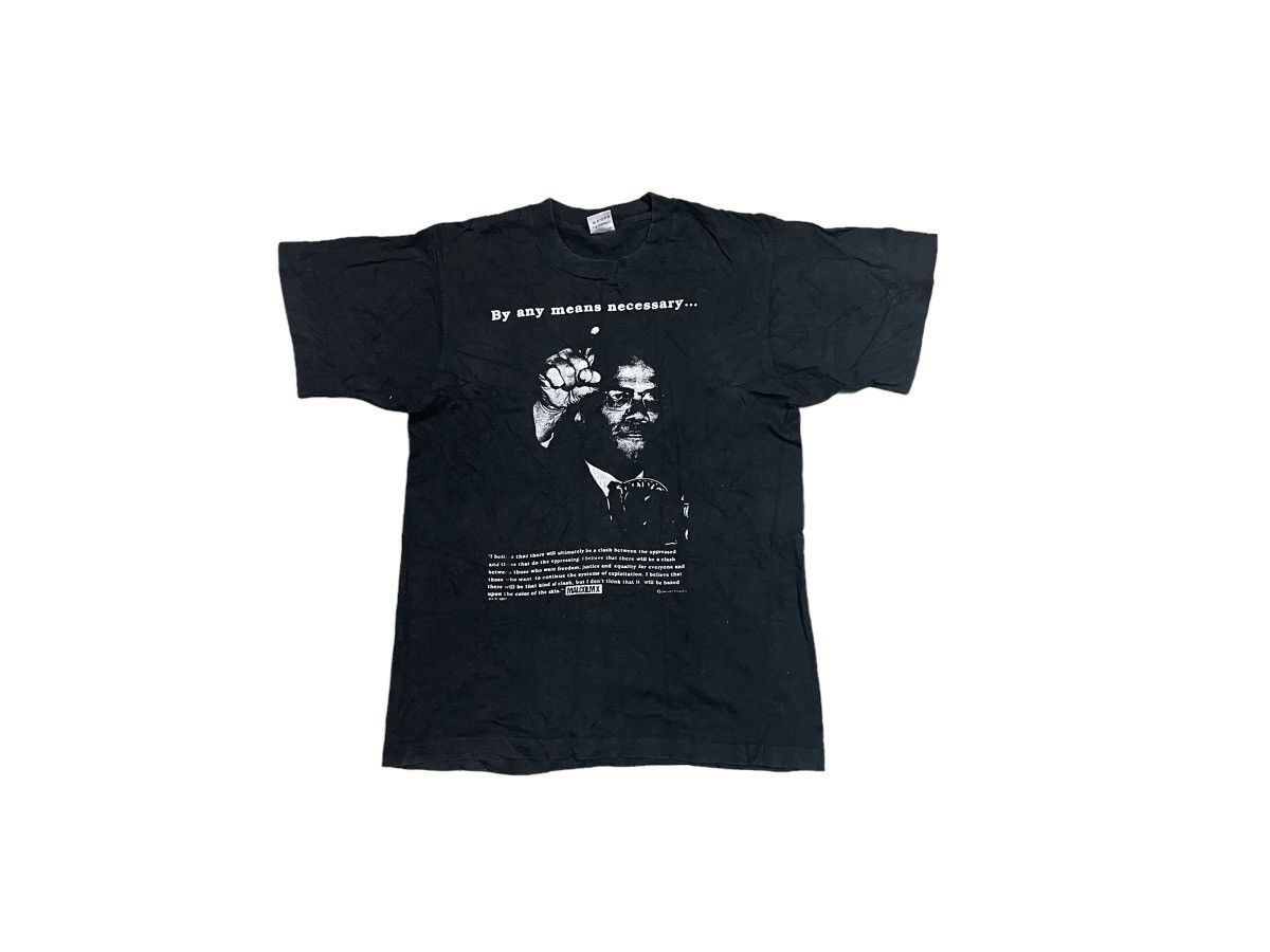 Vintage Vintage MALCOLM X tshirt Size US M / EU 48-50 / 2 - 1 Thumbnail