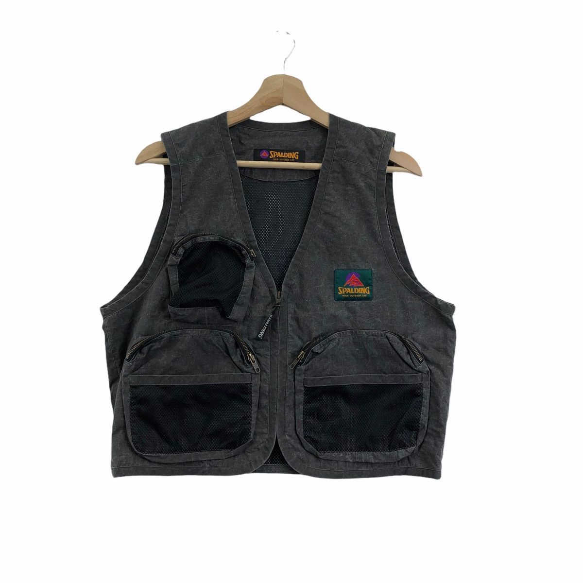 Vintage Spalding Outdoor Acid Wash Vest