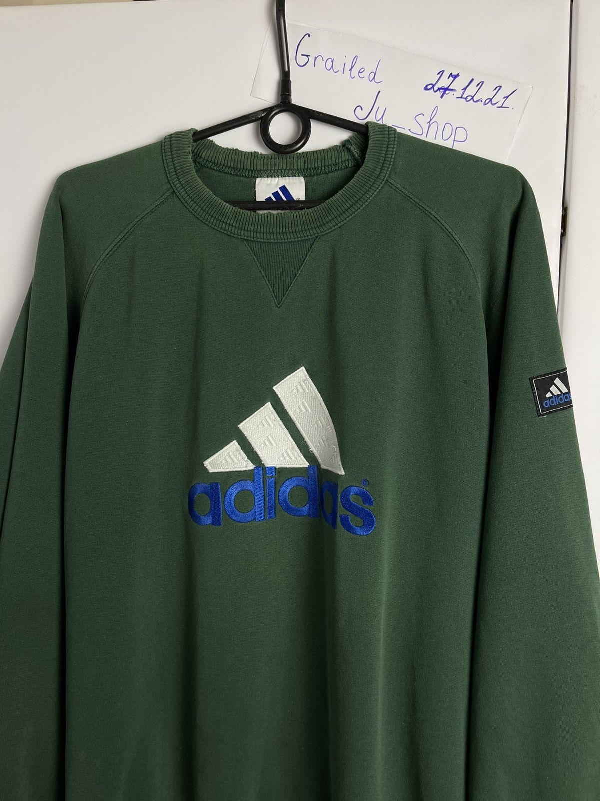 Adidas Equipment vintage sweatshirt big logo distressed