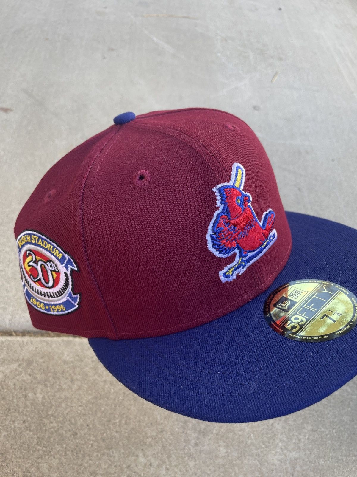 St. Louis Cardinals OG Sangria Two Tone Fitted Hat 7 1/4