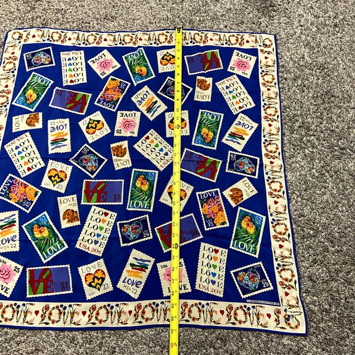 Vintage Vintage Smithsonian Silk Scarf Love Stamps 90s Collectible Grailed
