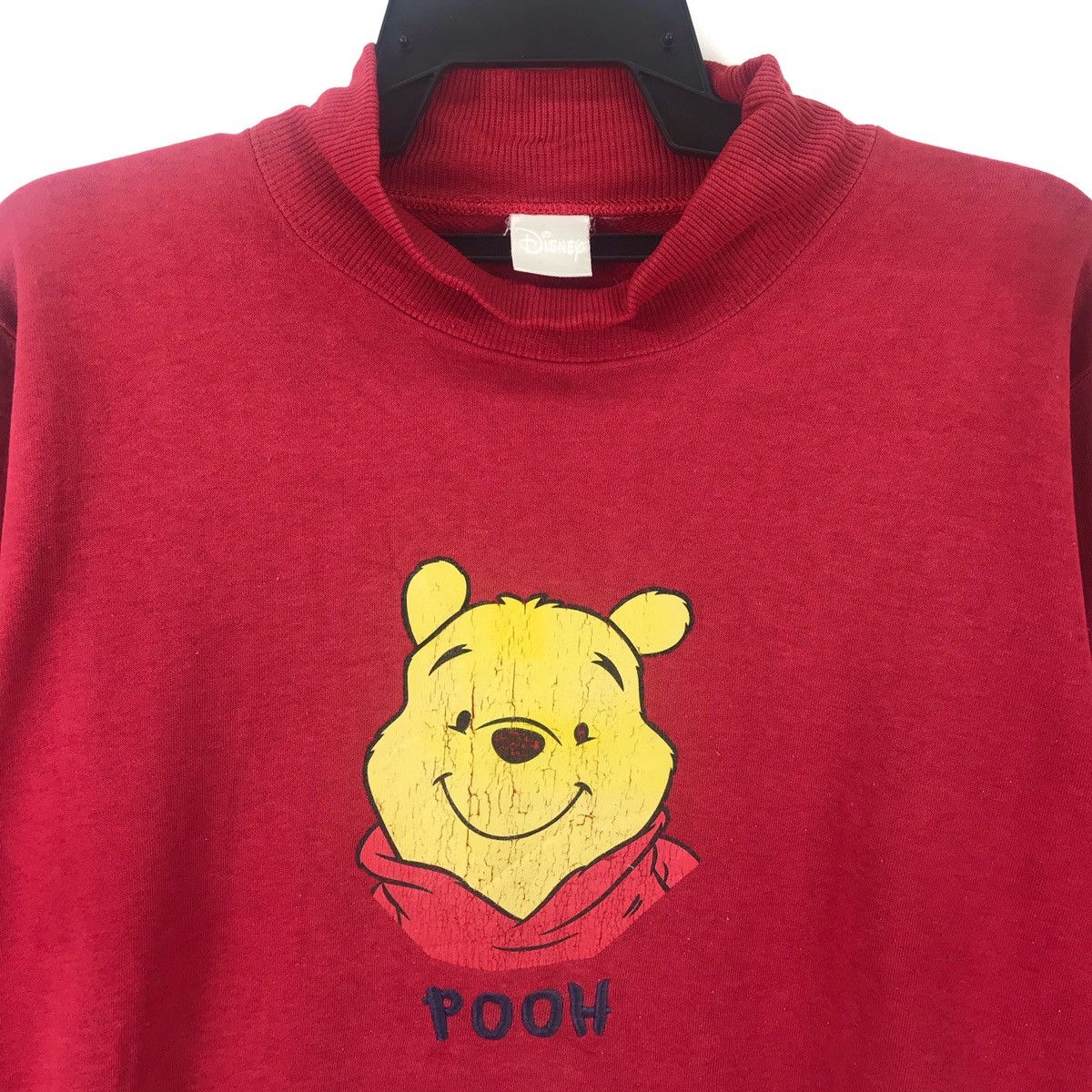 Disney × Vintage Vintage Pooh Sweatshirt Big Logo Red Colour Size US M / EU 48-50 / 2 - 2 Thumbnail