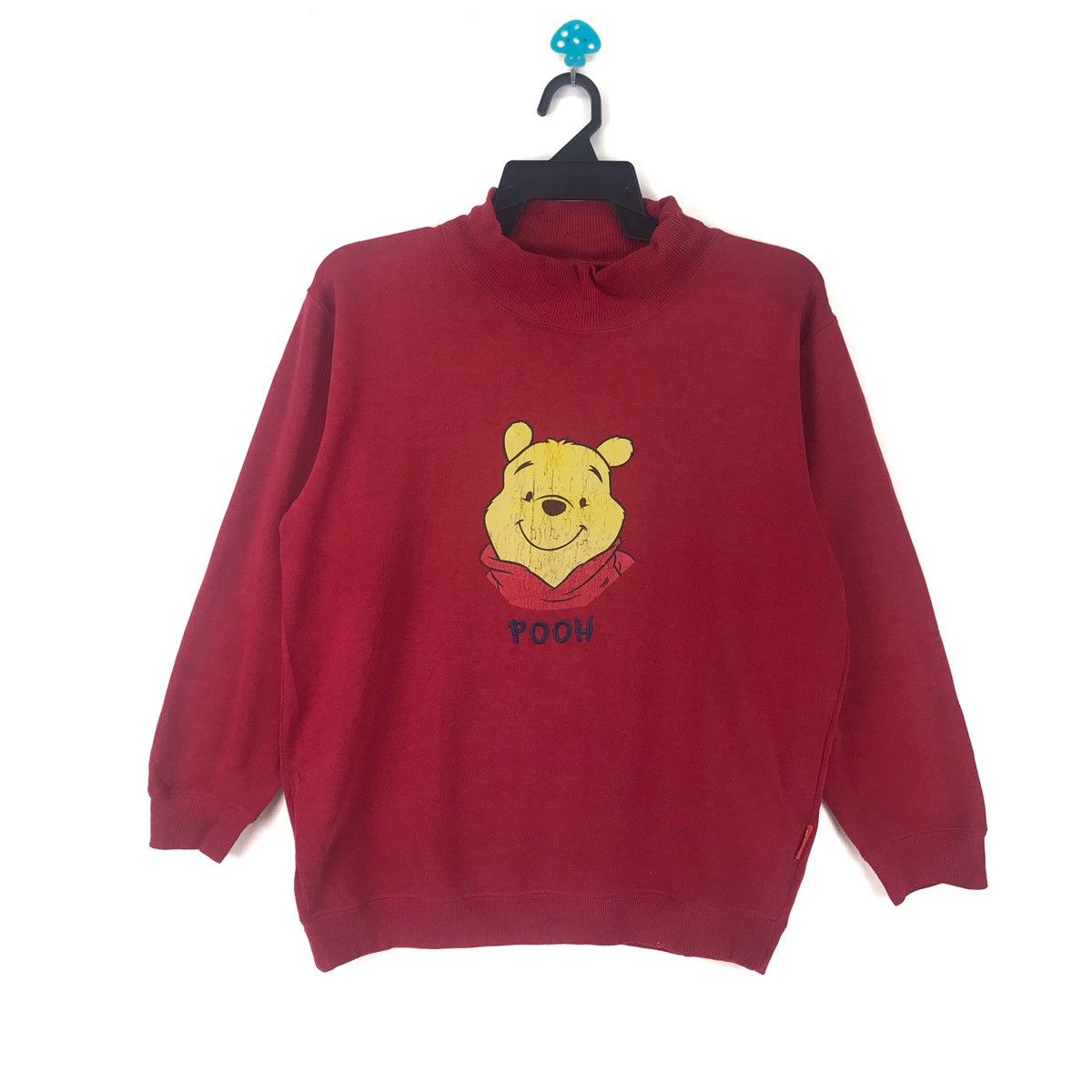 Disney × Vintage Vintage Pooh Sweatshirt Big Logo Red Colour Size US M / EU 48-50 / 2 - 1 Thumbnail