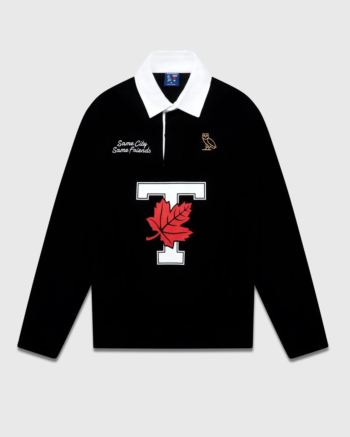 Drake OVO X UofT Rugby Polo - Black Size US L / EU 52-54 / 3 - 5 Thumbnail