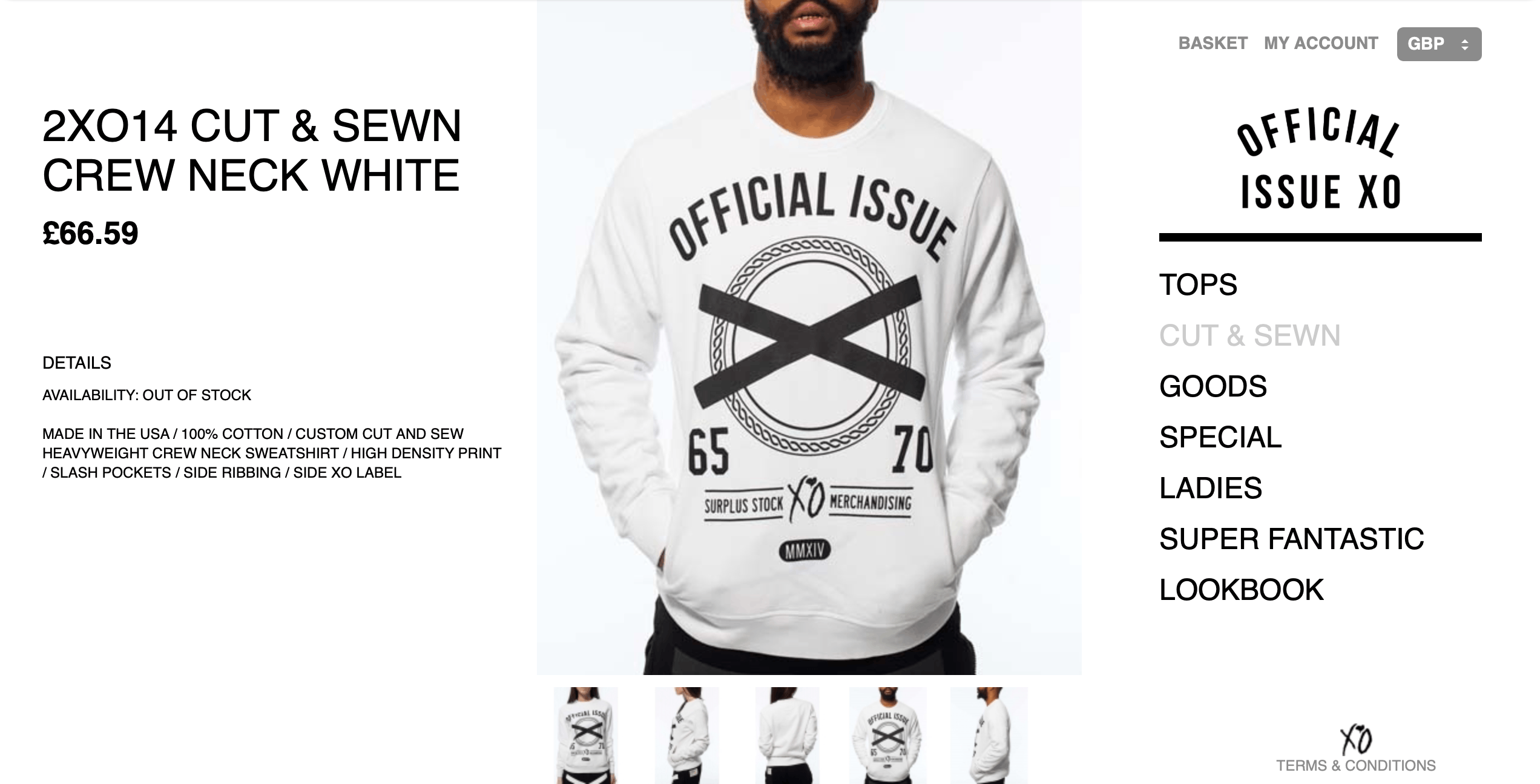 The Weeknd *GRAIL* Official Issue XO Cut & Sewn Crewneck White 2X014 Size US XL / EU 56 / 4 - 5 Thumbnail