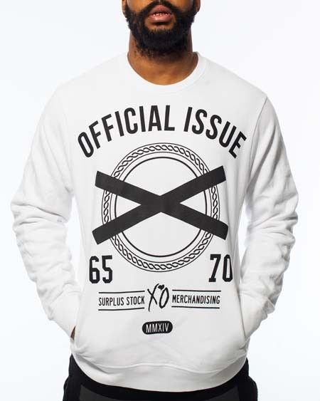 The Weeknd *GRAIL* Official Issue XO Cut & Sewn Crewneck White 2X014 Size US XL / EU 56 / 4 - 7 Thumbnail