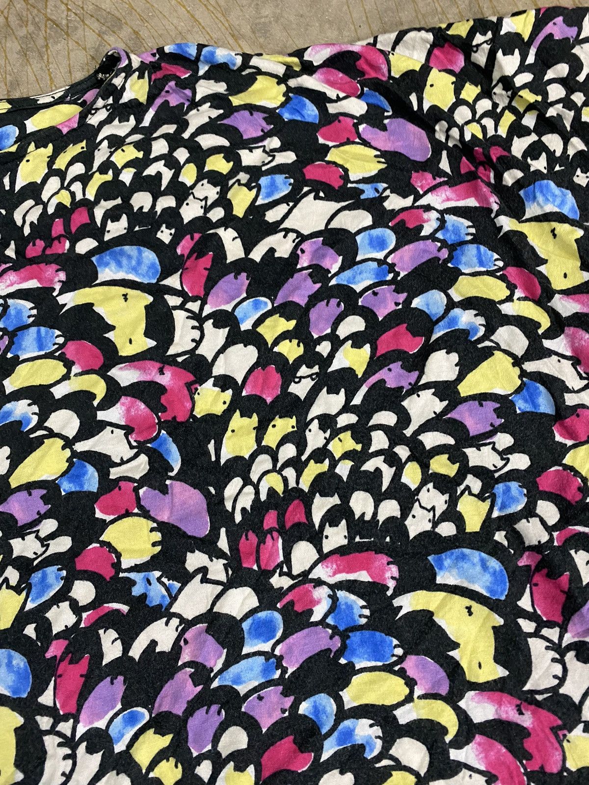 Issey Miyake TSUMORI CHISATO iconic cat all over print sleep shirt Size M / US 6-8 / IT 42-44 - 6 Thumbnail