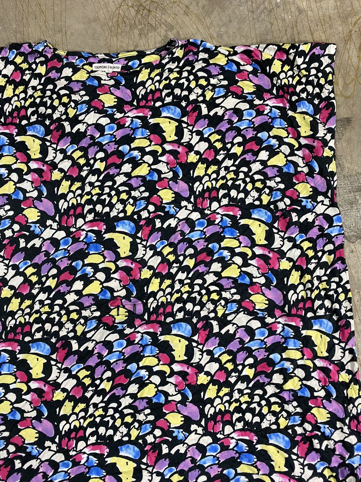 Issey Miyake TSUMORI CHISATO iconic cat all over print sleep shirt Size M / US 6-8 / IT 42-44 - 4 Thumbnail