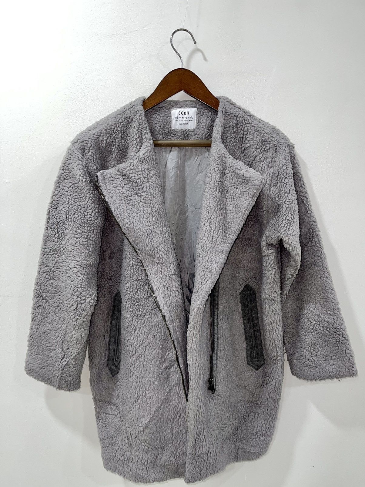 Japanese Brand × Vintage VINTAGE🔥🔥COEN ENJOY EASY CHIC TOKYO JAPAN FLEECE LONG JACKET Size US M / EU 48-50 / 2 - 2 Thumbnail