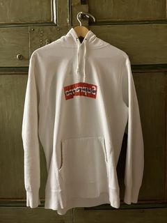 Supreme White Box Logo Hoodie White | Grailed