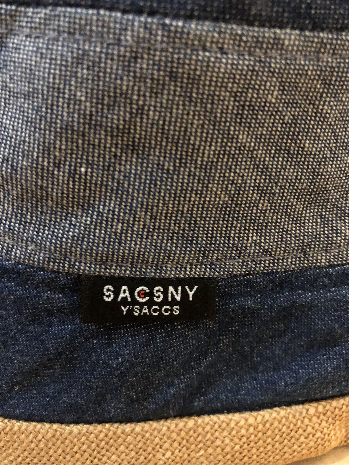 Yohji Yamamoto Yohji Yamamoto Y'saccs Patchwork Denim Bucket Hat Size ONE SIZE - 2 Thumbnail