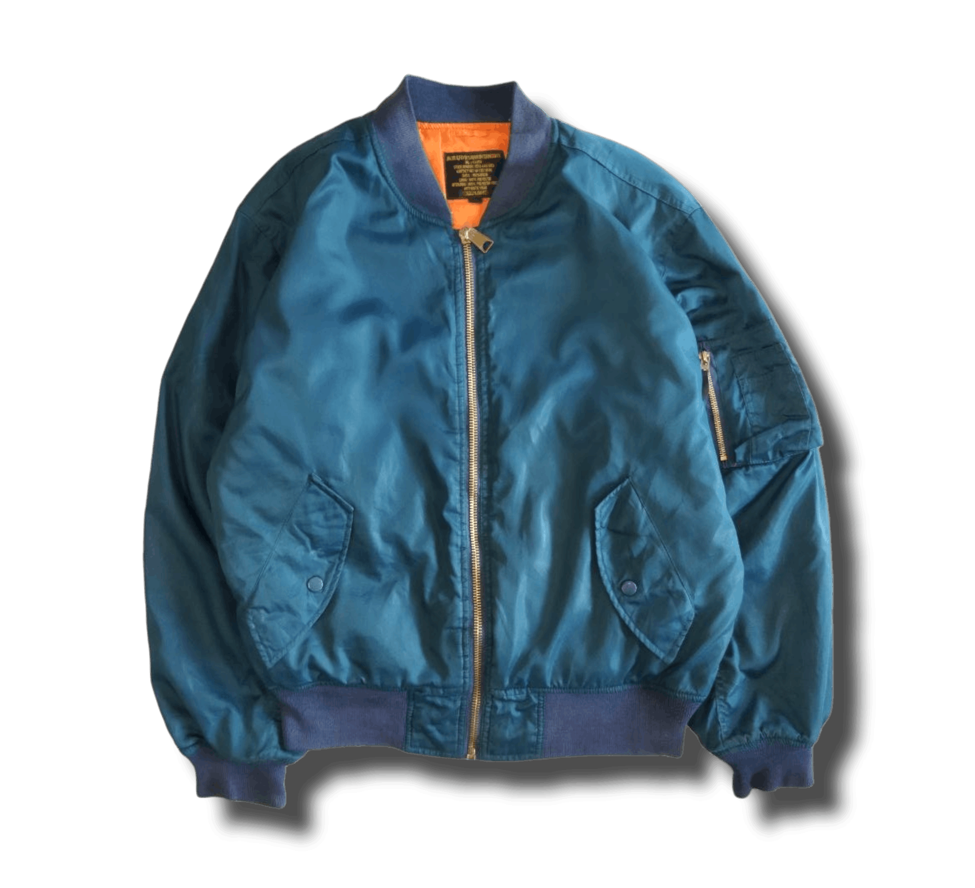 image of Military x Vintage Best Offeri.t Plain Flying Jacket in Green, Men's (Size Large)