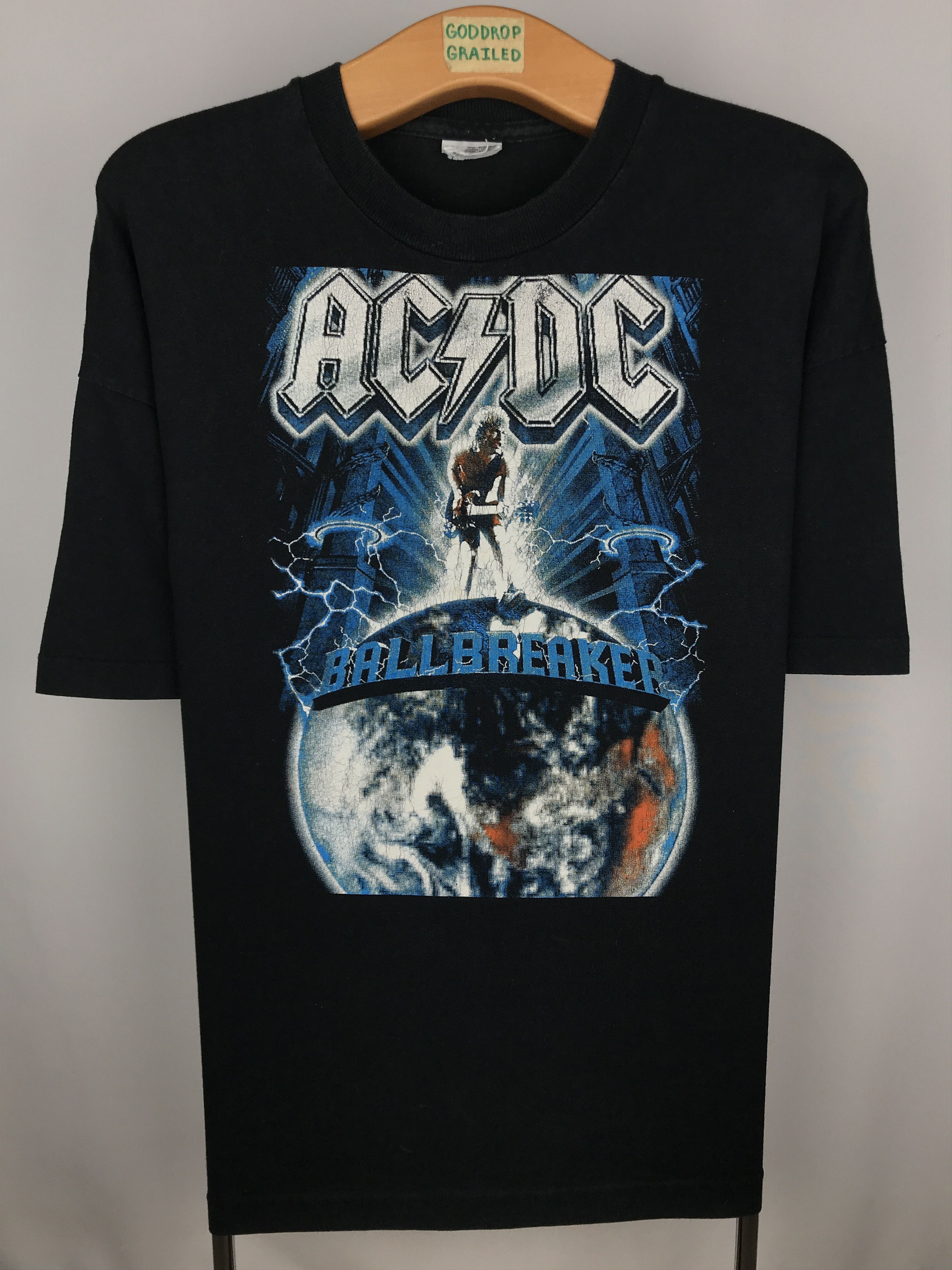Ac/Dc × Band Tees × Vintage 1996 AC DC BALLBREAKER VINTAGE SINGLE ...