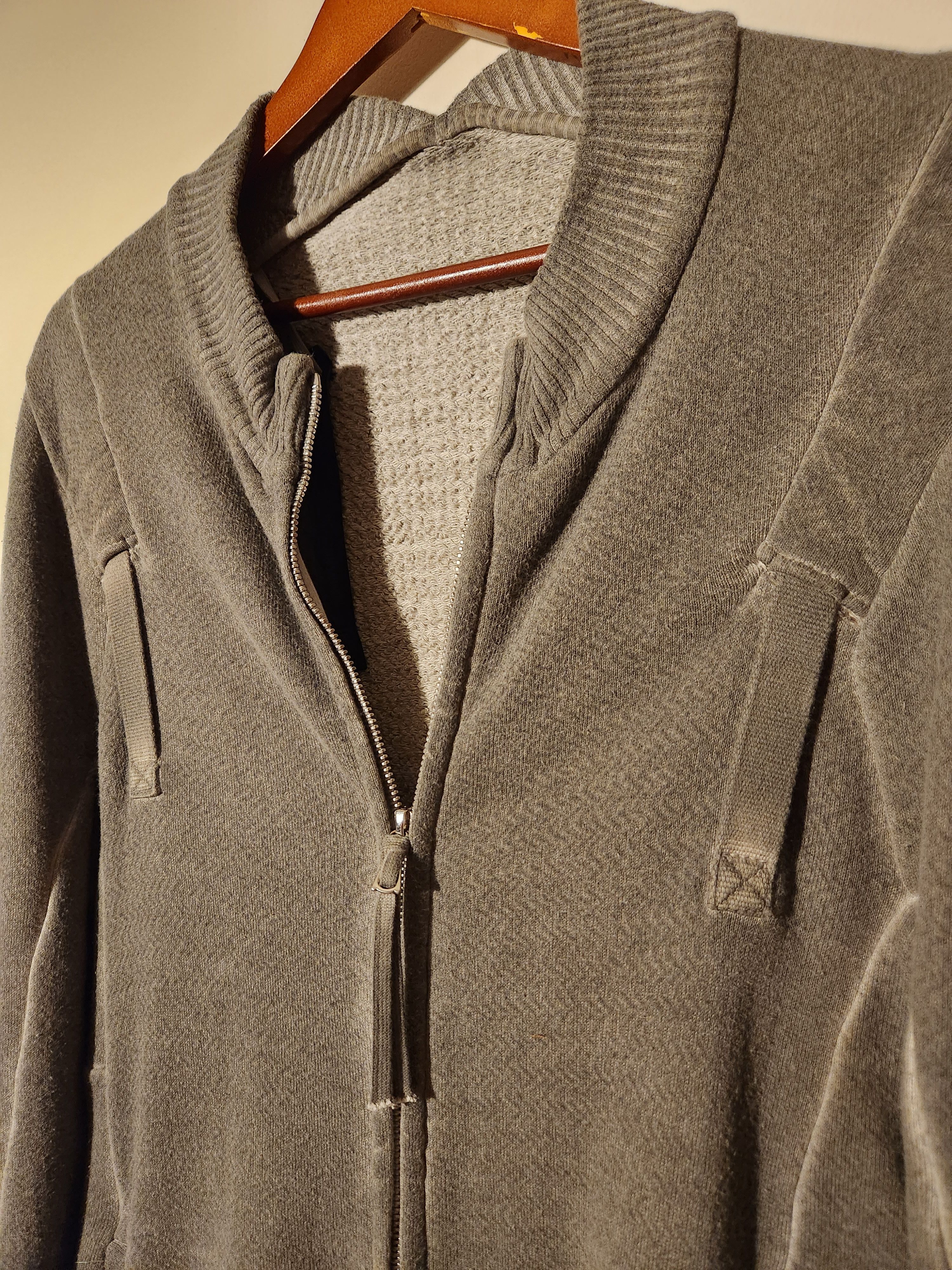 Boris Bidjan Saberi Adjustable Dyed Zipped Sweater Jacket Size US L / EU 52-54 / 3 - 3 Thumbnail