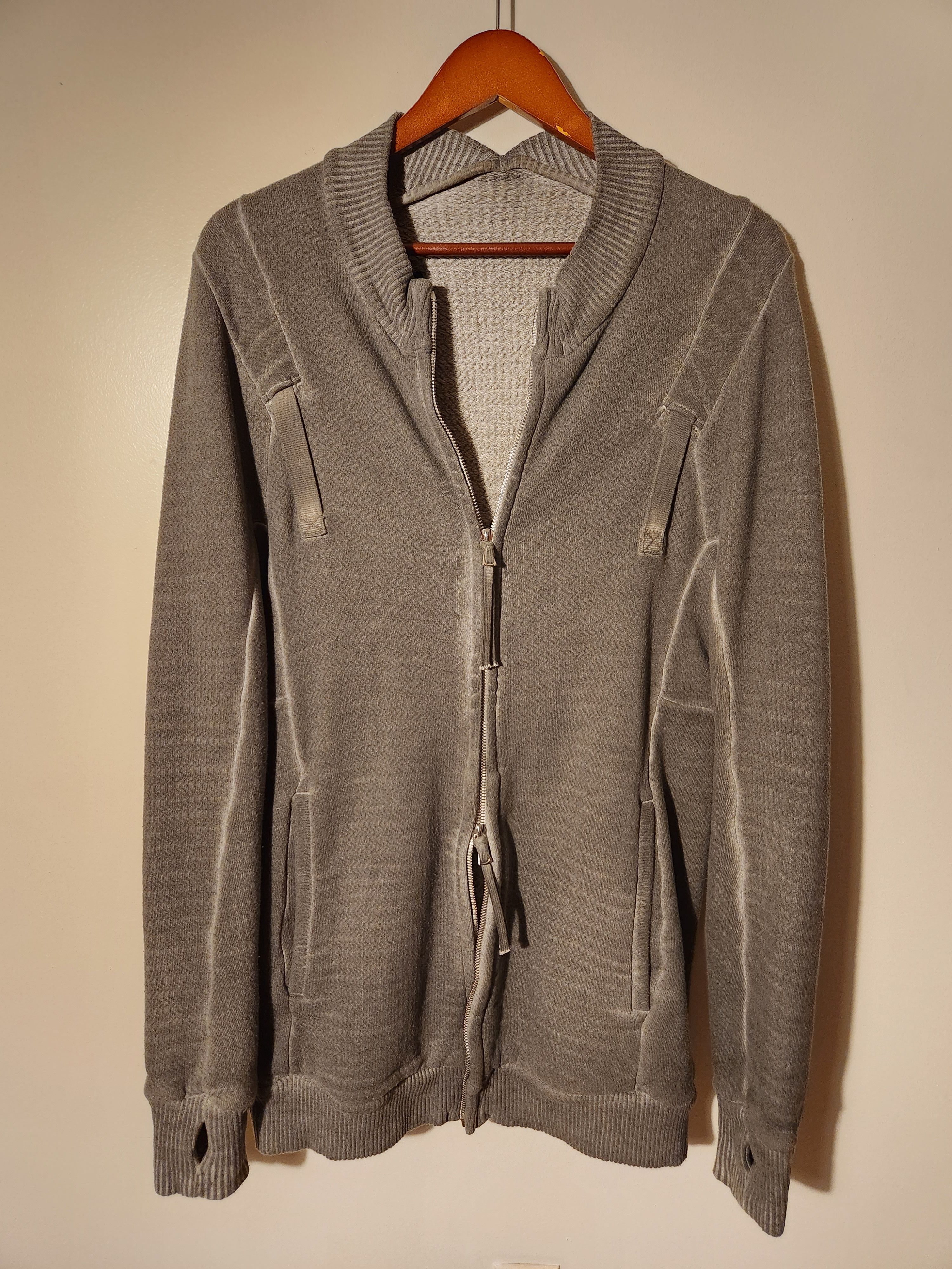 Boris Bidjan Saberi Adjustable Dyed Zipped Sweater Jacket Size US L / EU 52-54 / 3 - 1 Thumbnail