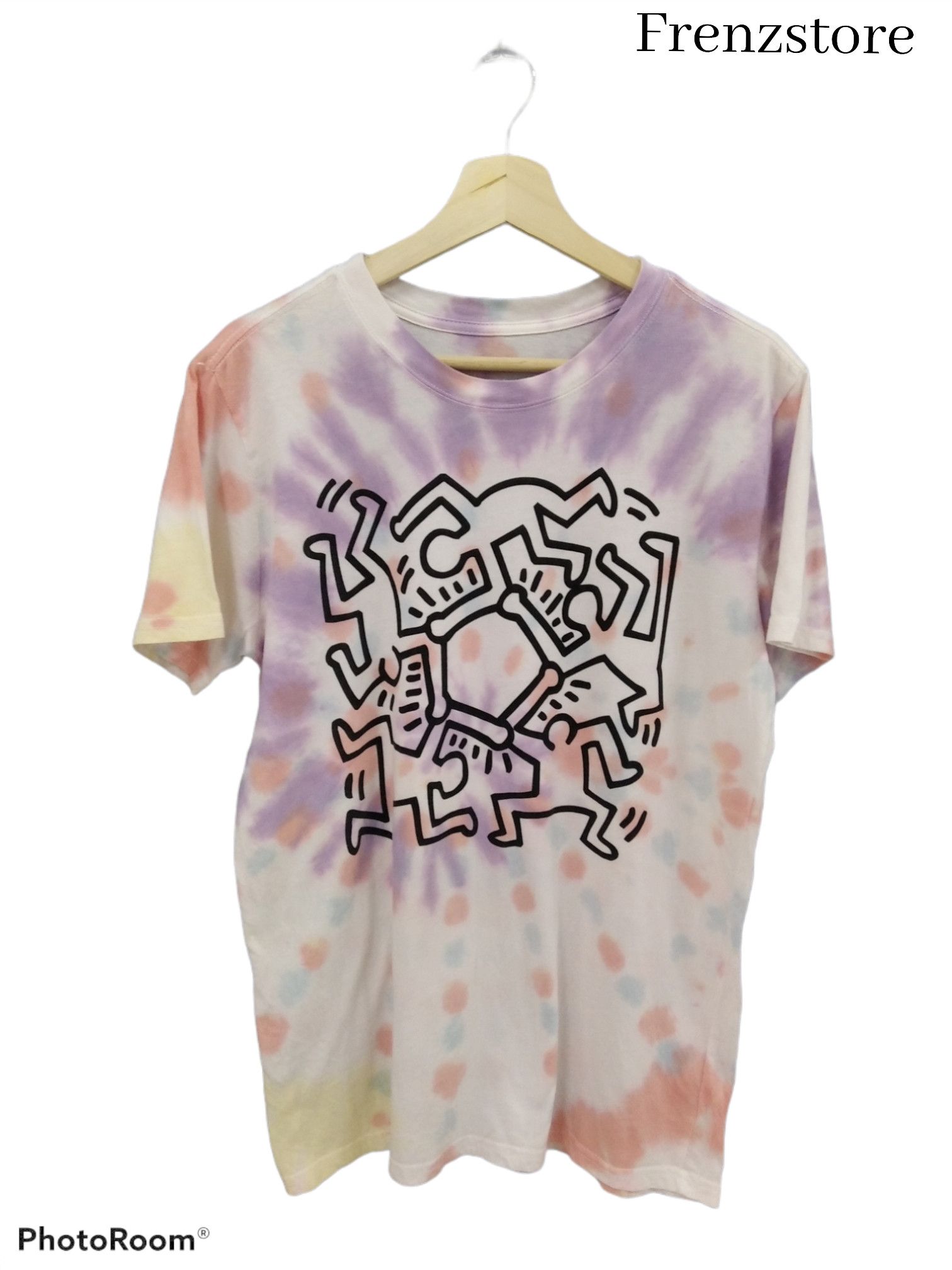 Keith Haring × Vintage Vintage Keith Haring tie dye Tee Size US M / EU 48-50 / 2 - 1 Thumbnail