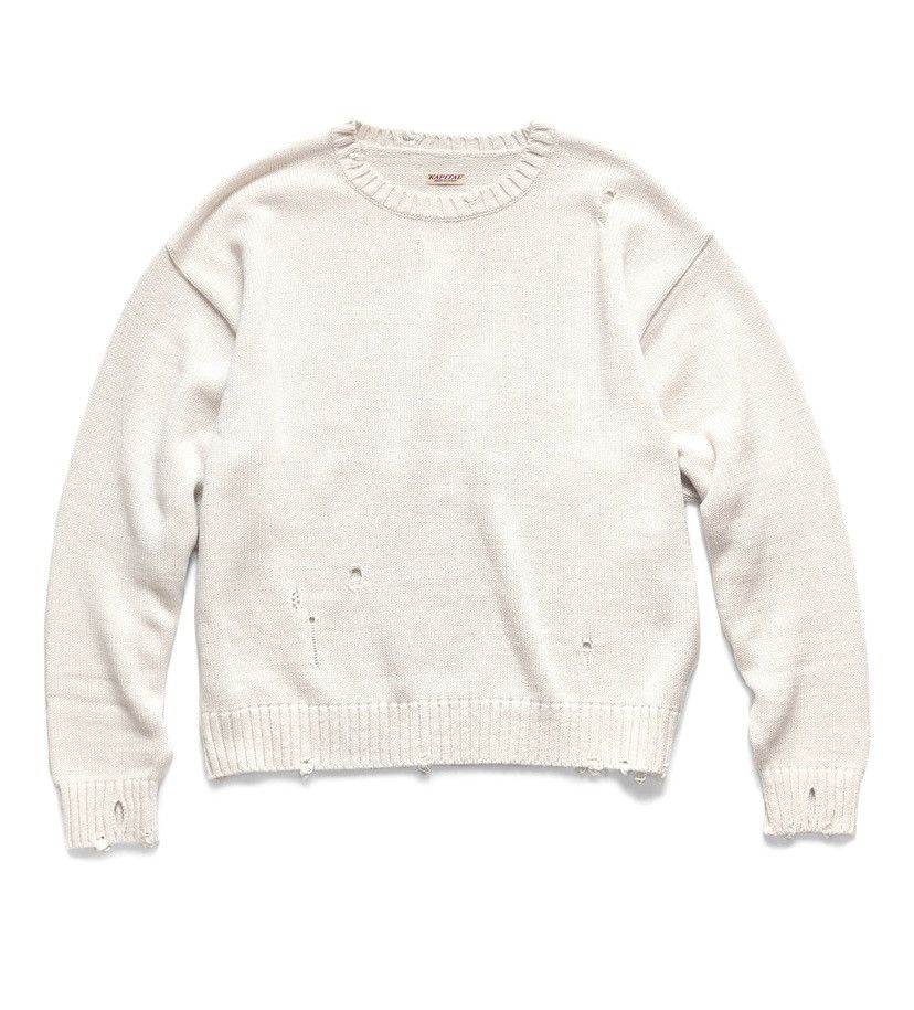 Kapital Kapital 5G Cotton Knit Smile Patch crew sweater Size US L / EU 52-54 / 3 - 10 Thumbnail