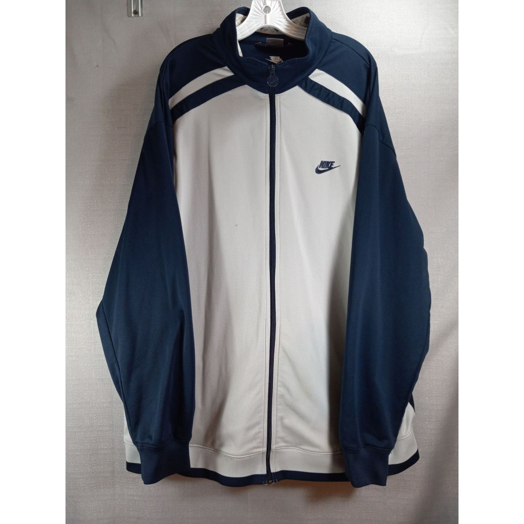 2000'S Nike Team Nylon Jacket, Men's XL Nylon navy blue type Vintage Second Hand