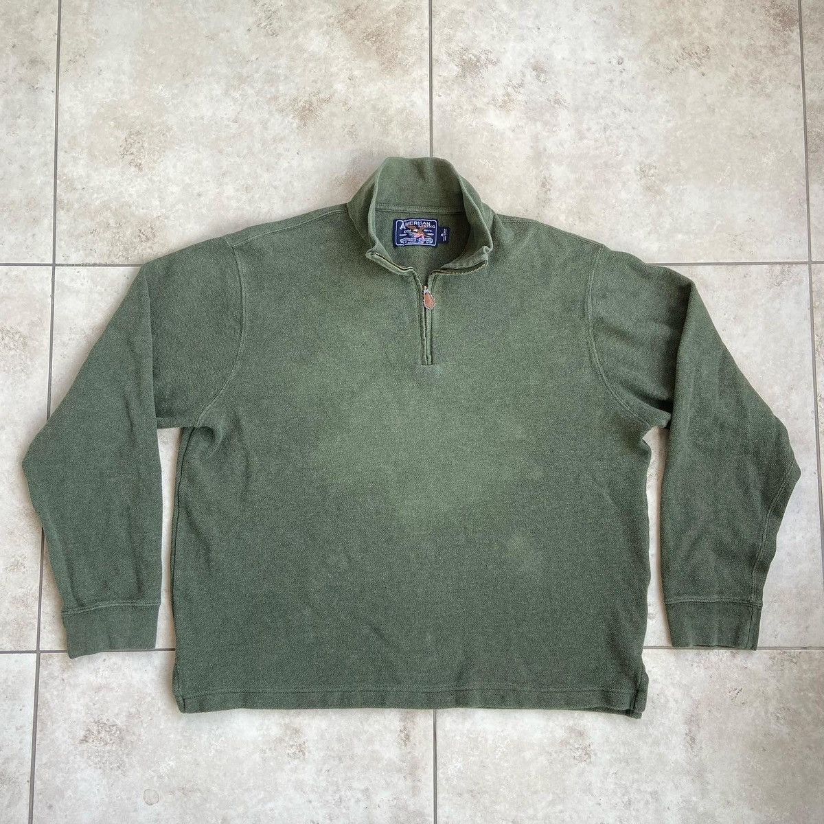 Vintage American living quarter zip | Grailed