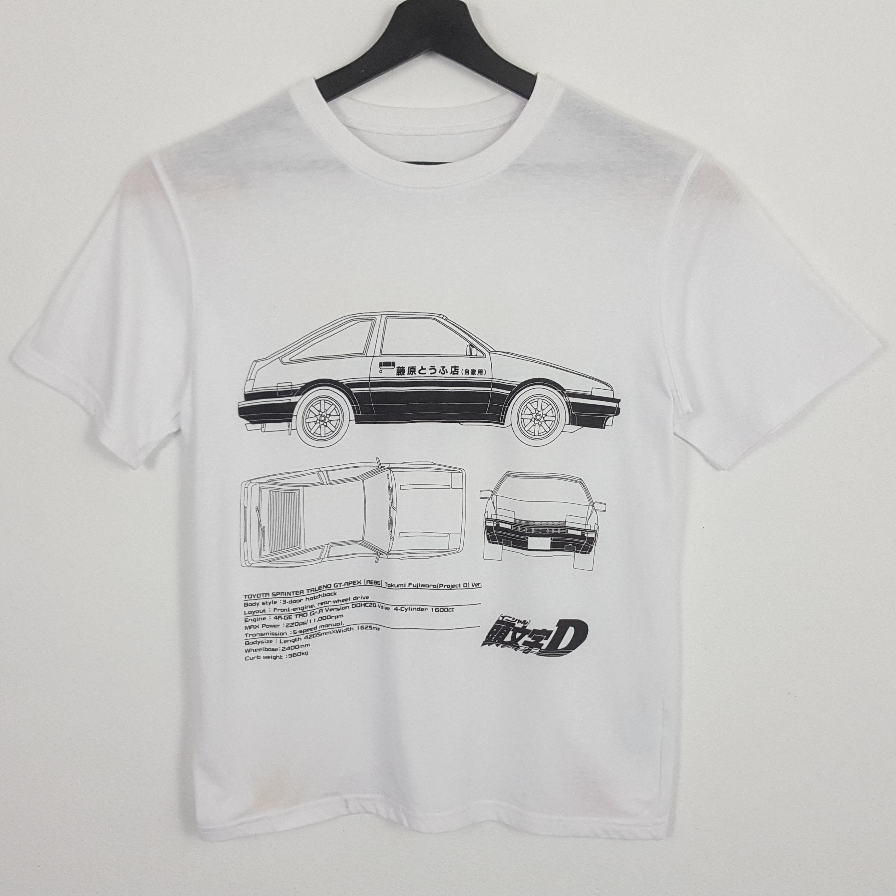 Anime × Japanese Brand × Vintage Initial-D Japanese Animation Racing Series Tshirt Size US M / EU 48-50 / 2 - 1 Thumbnail